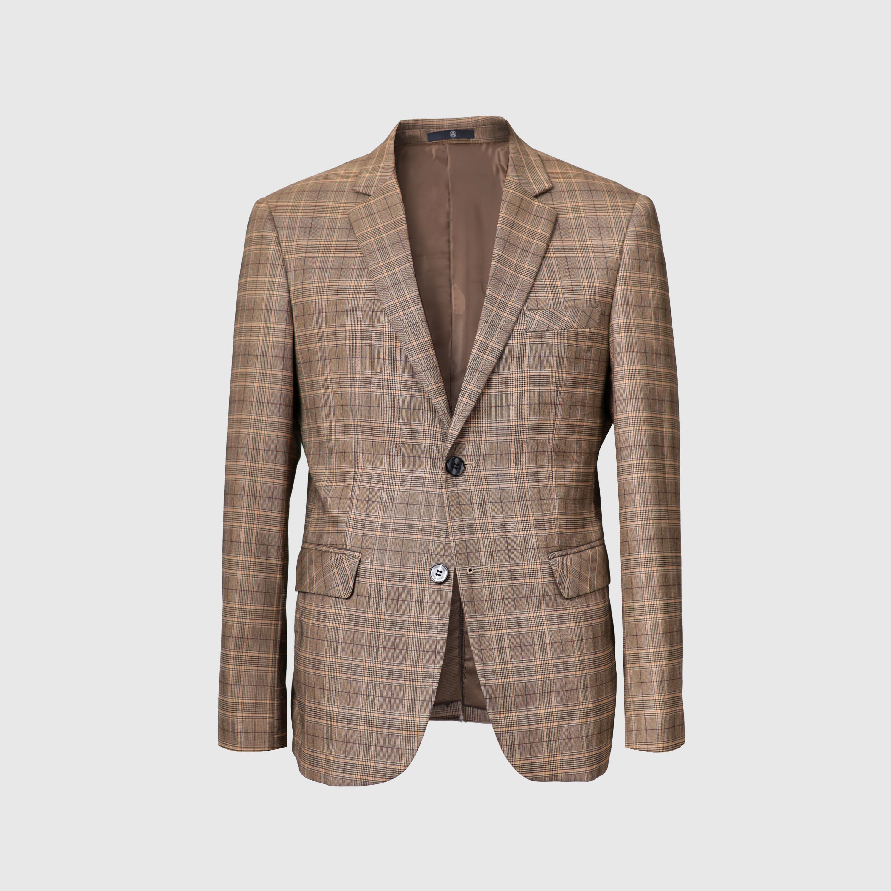 Checkered Smart Fit Formal Suit