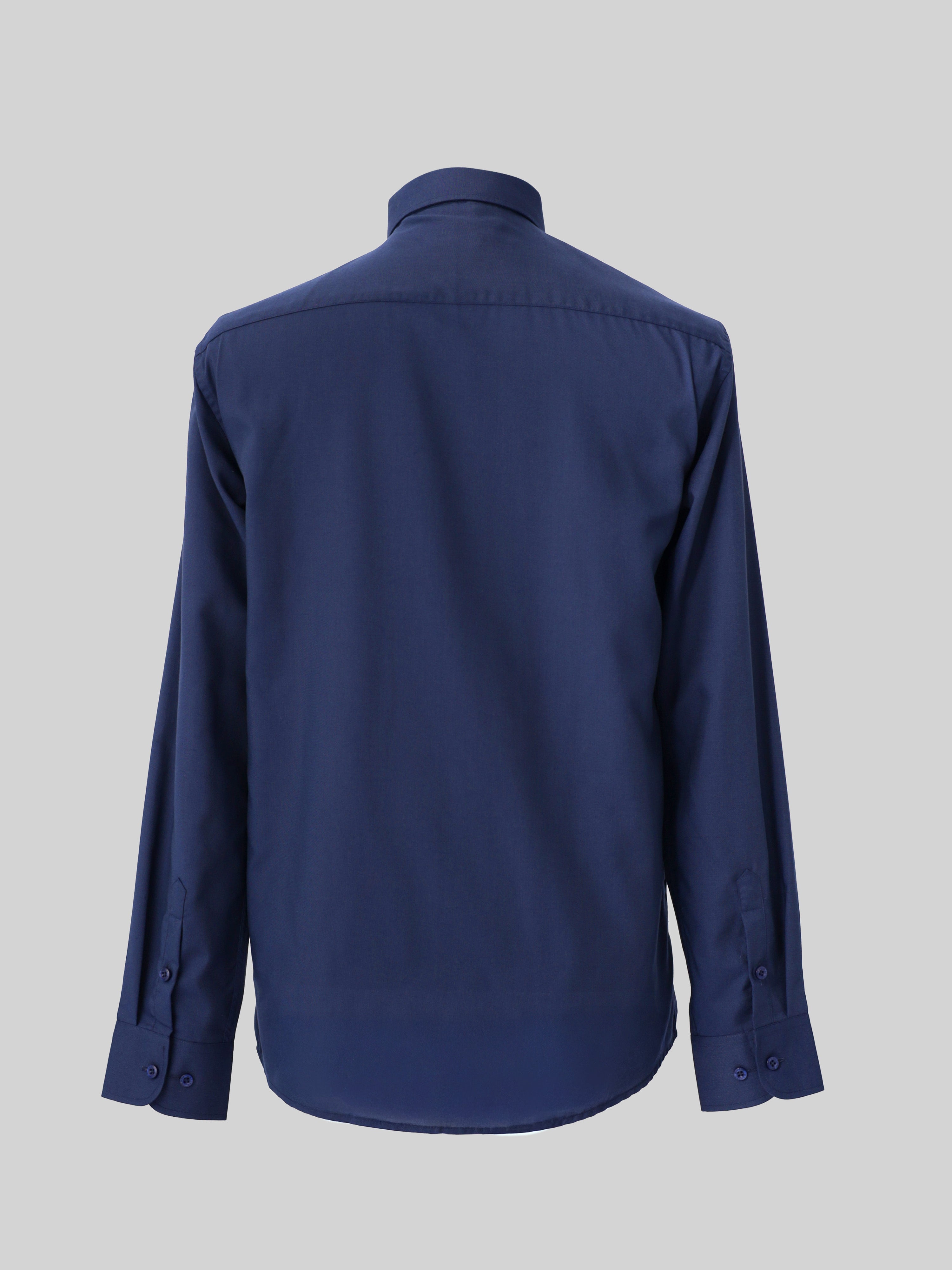 Navy Cotton Formal Shirt Regular Fit