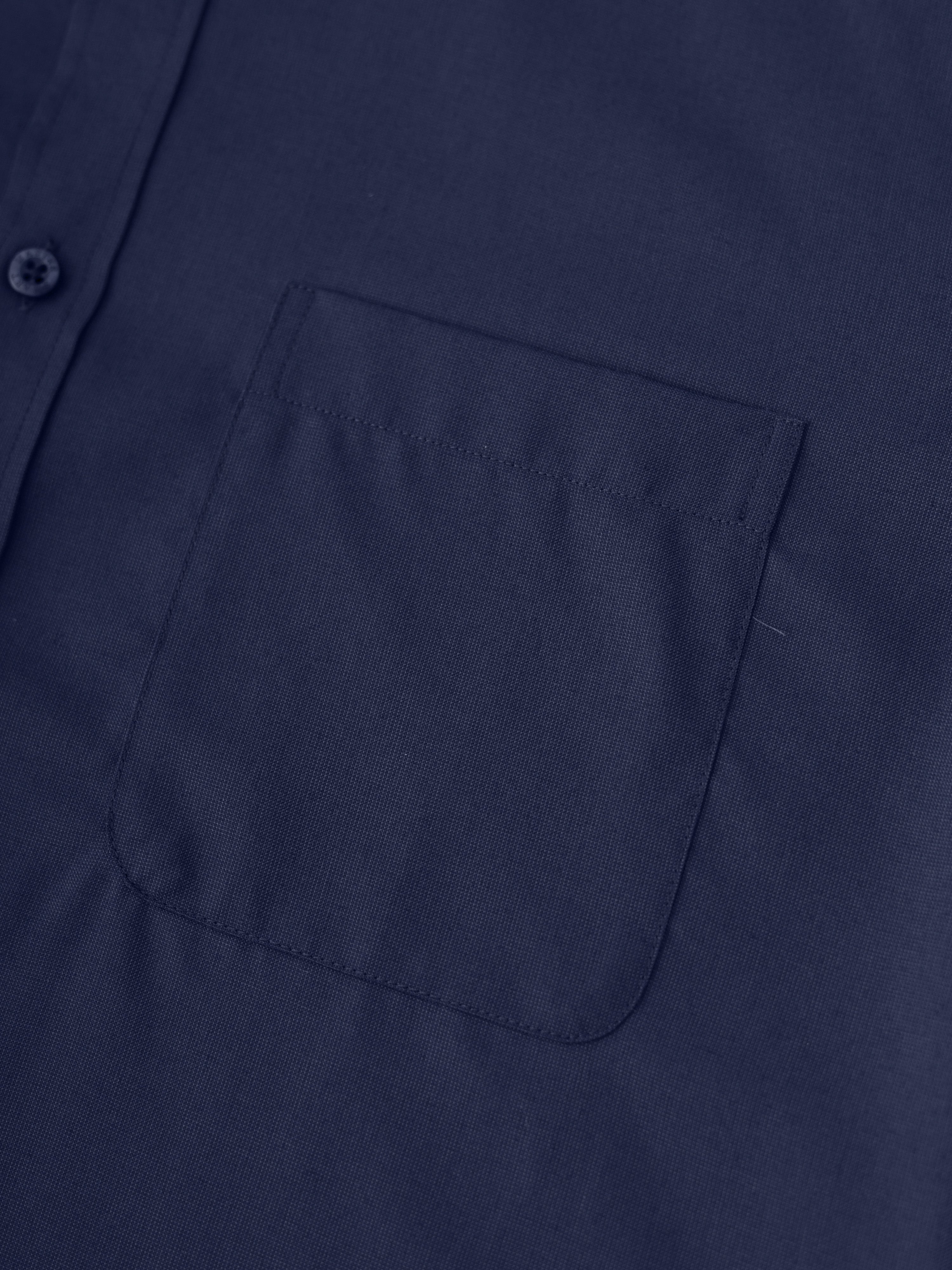 Navy Cotton Formal Shirt Regular Fit