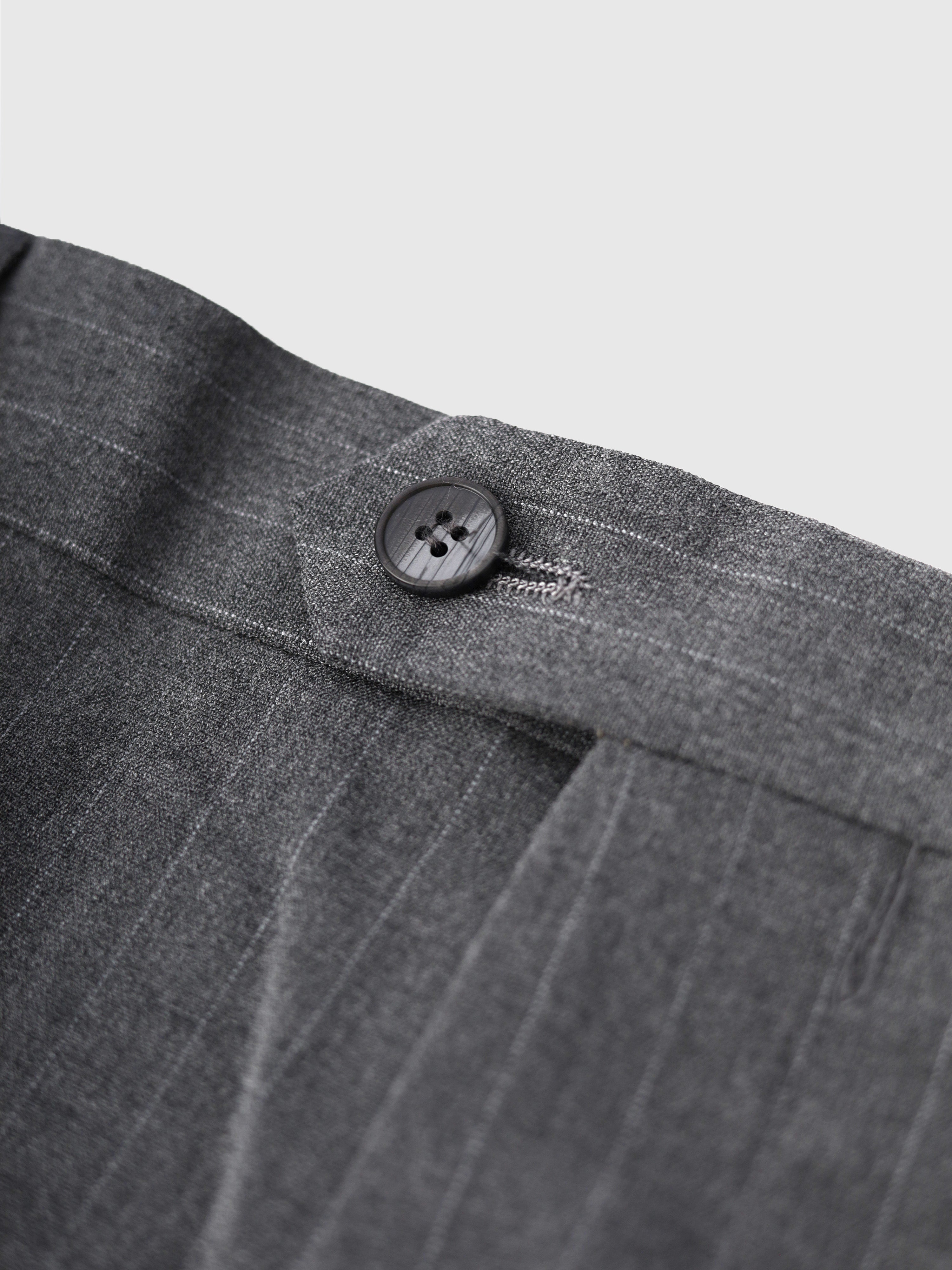 Pinstripe Grey Trousers