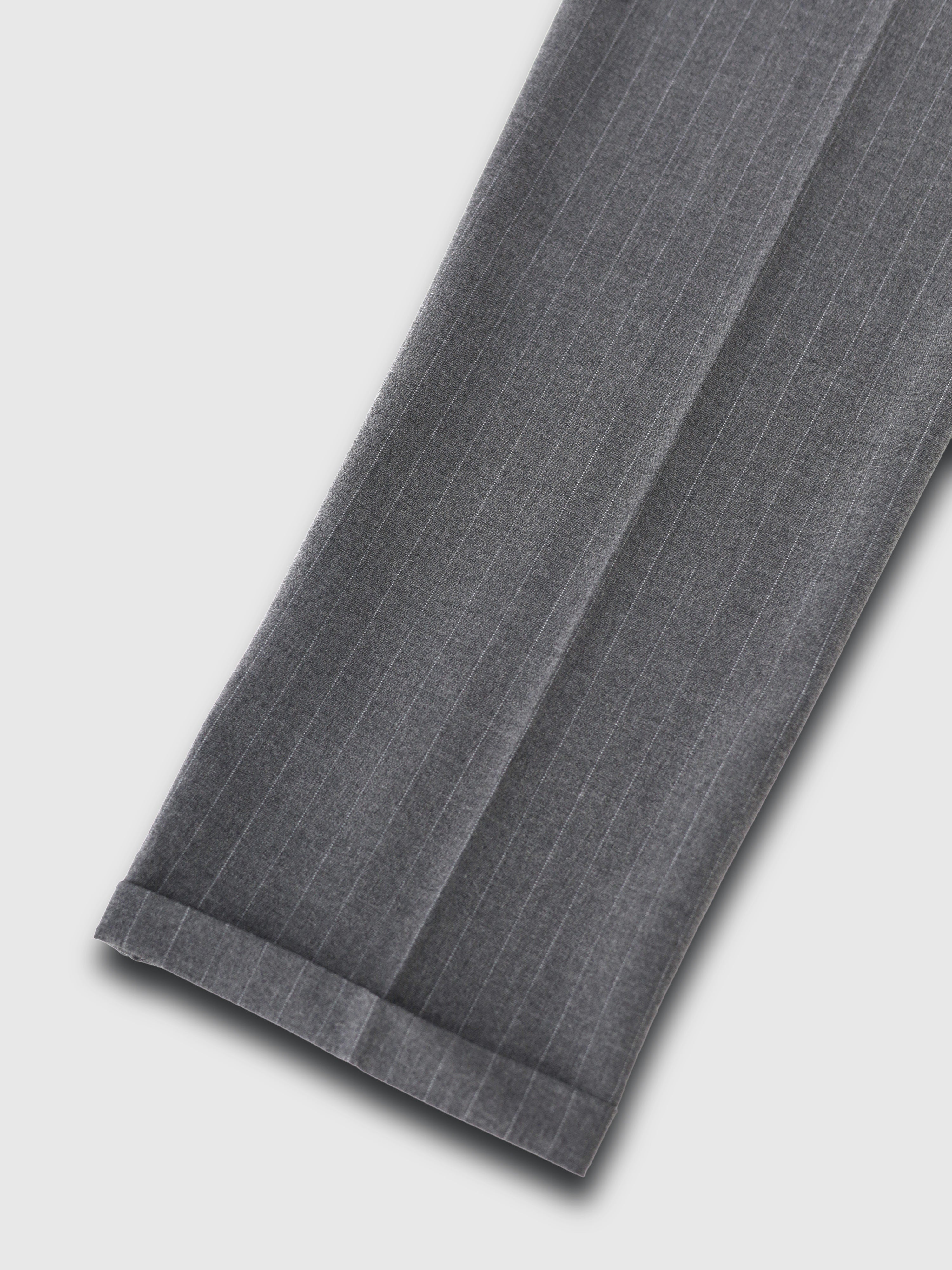 Pinstripe Grey Trousers