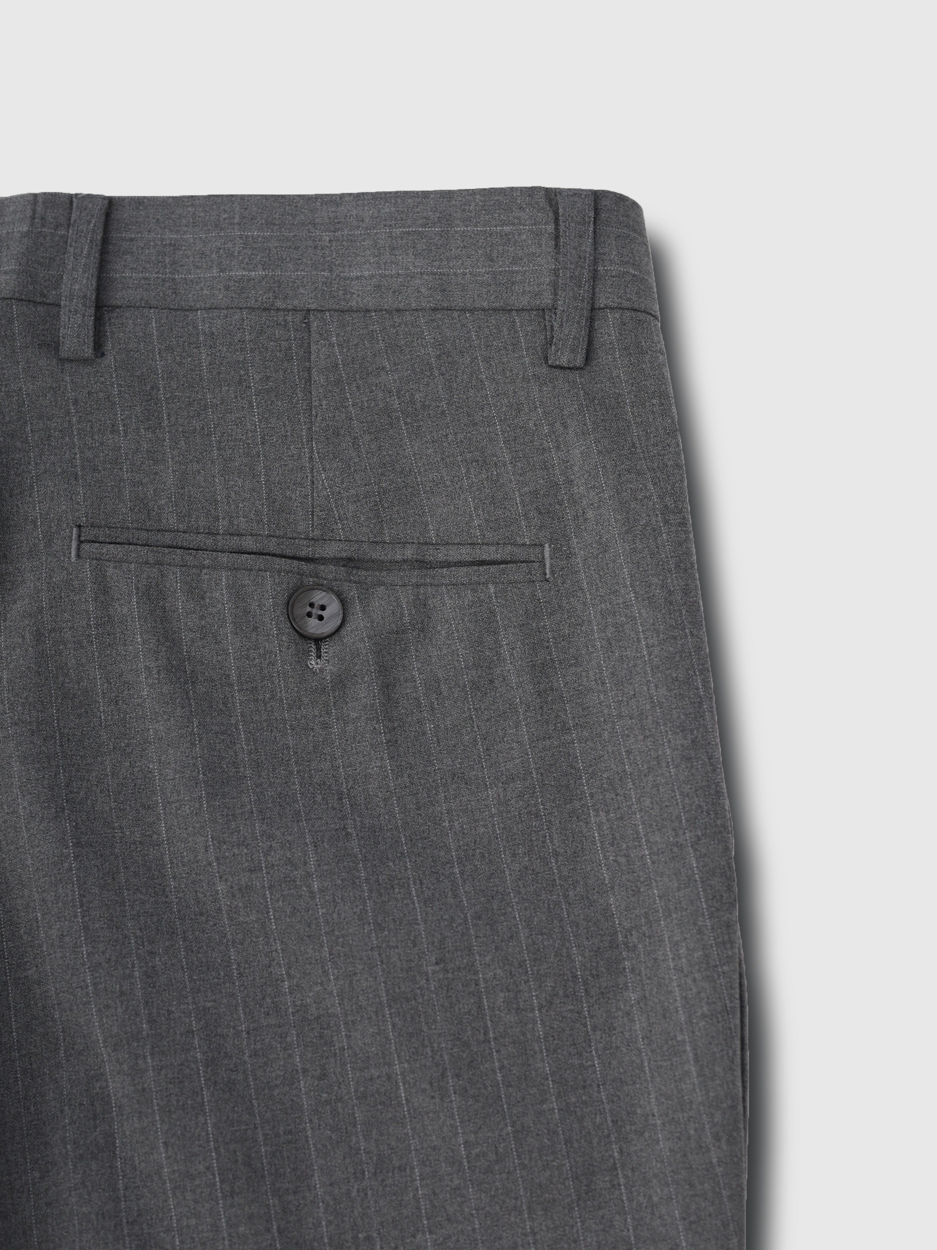 Pinstripe Grey Trousers