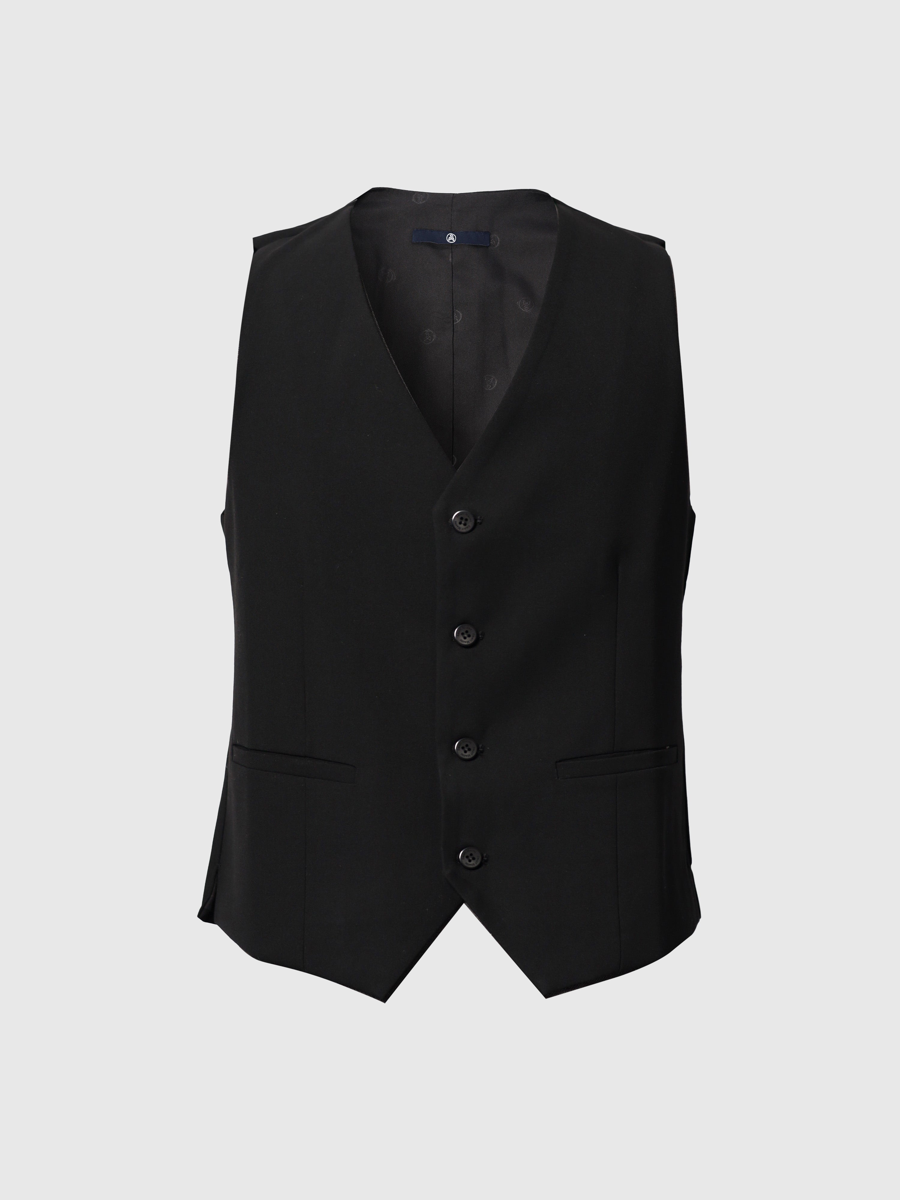 Formal vest Black Skinny Fit