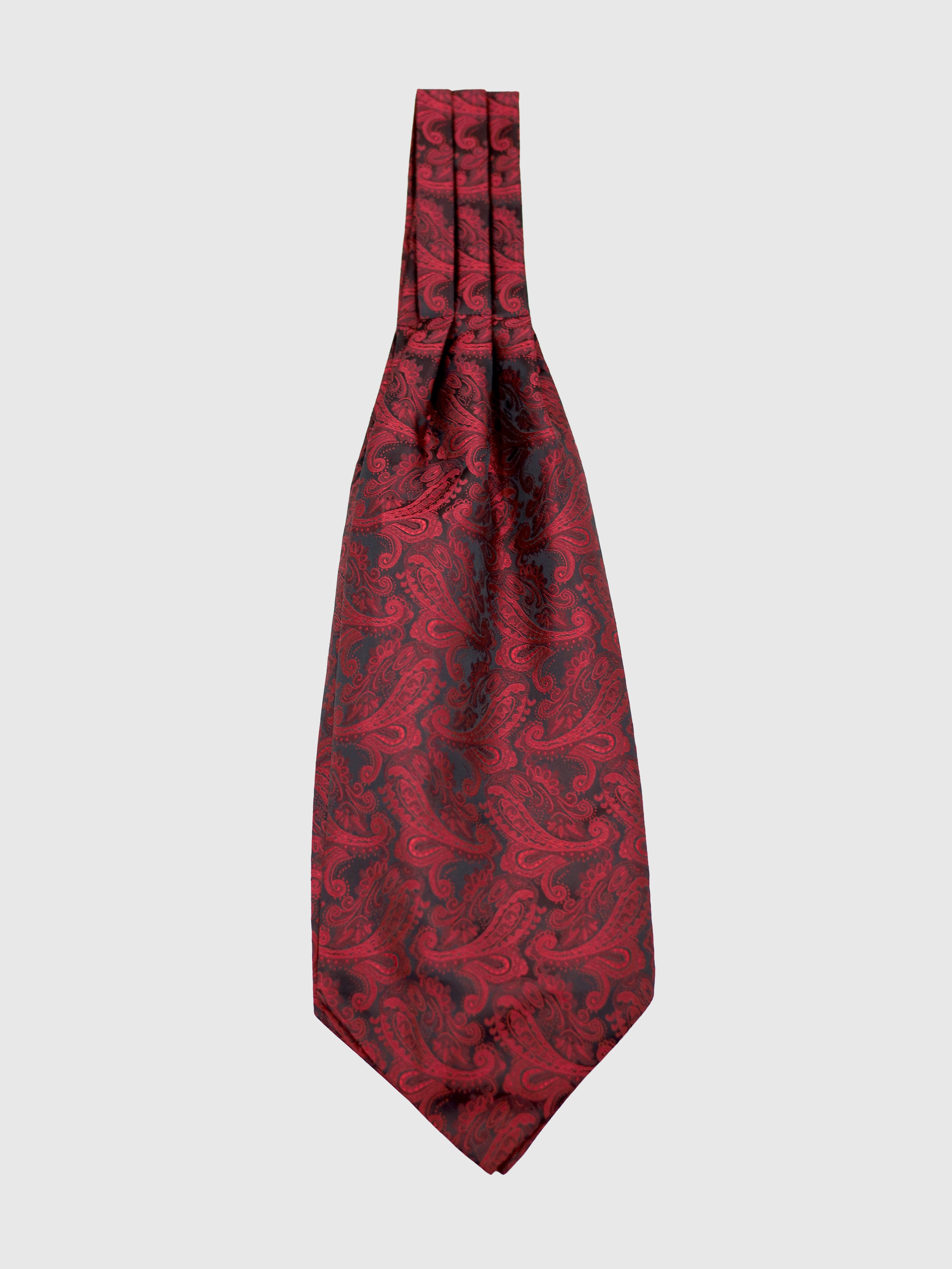Ascot Tie Wine Paisley