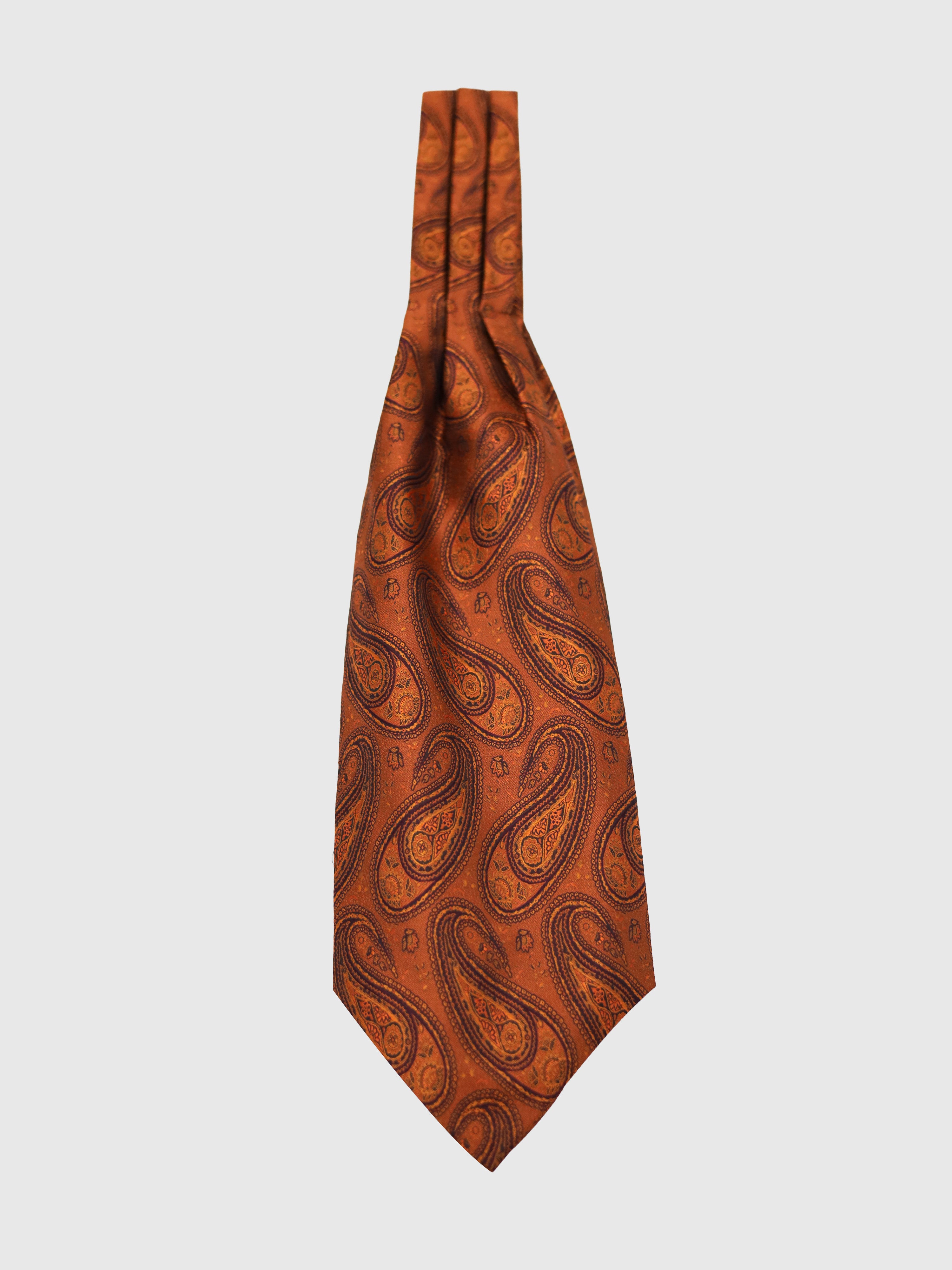 Ascot Tie Copper Paisley