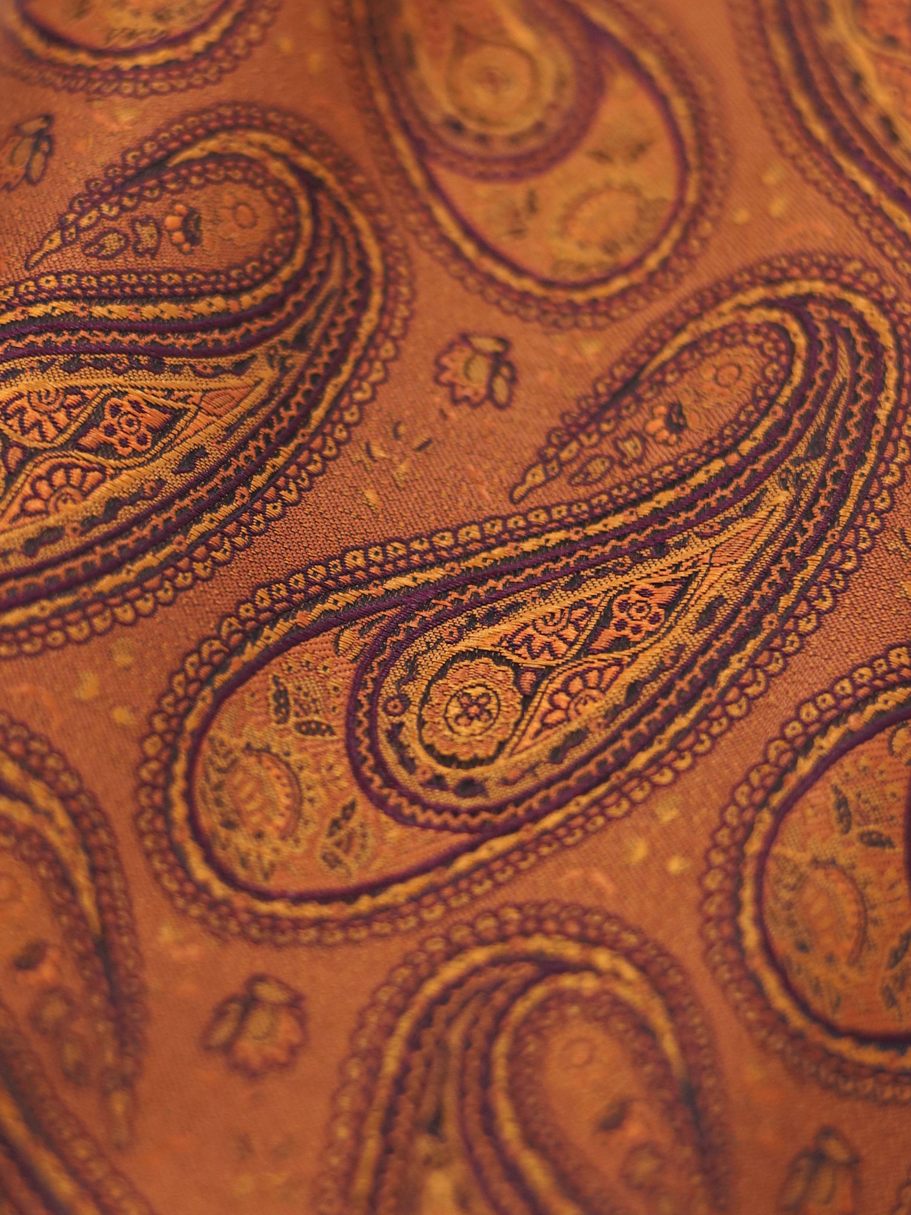 Ascot Tie Copper Paisley