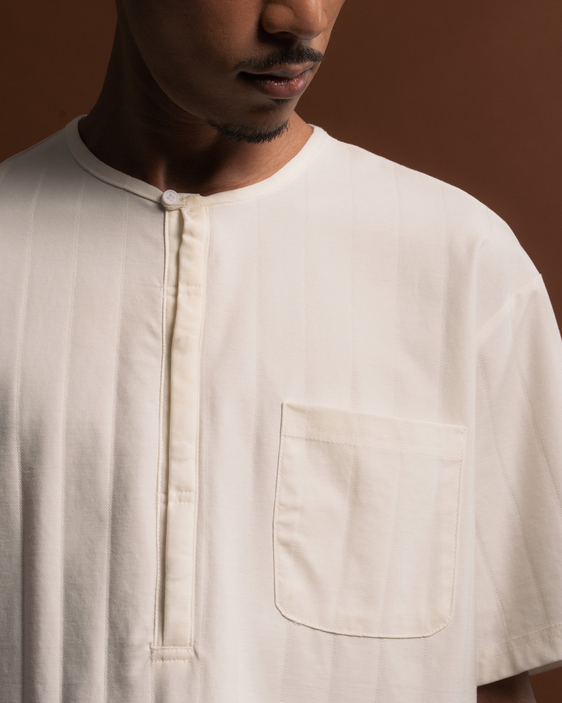 Plain Kurta Shirt in White