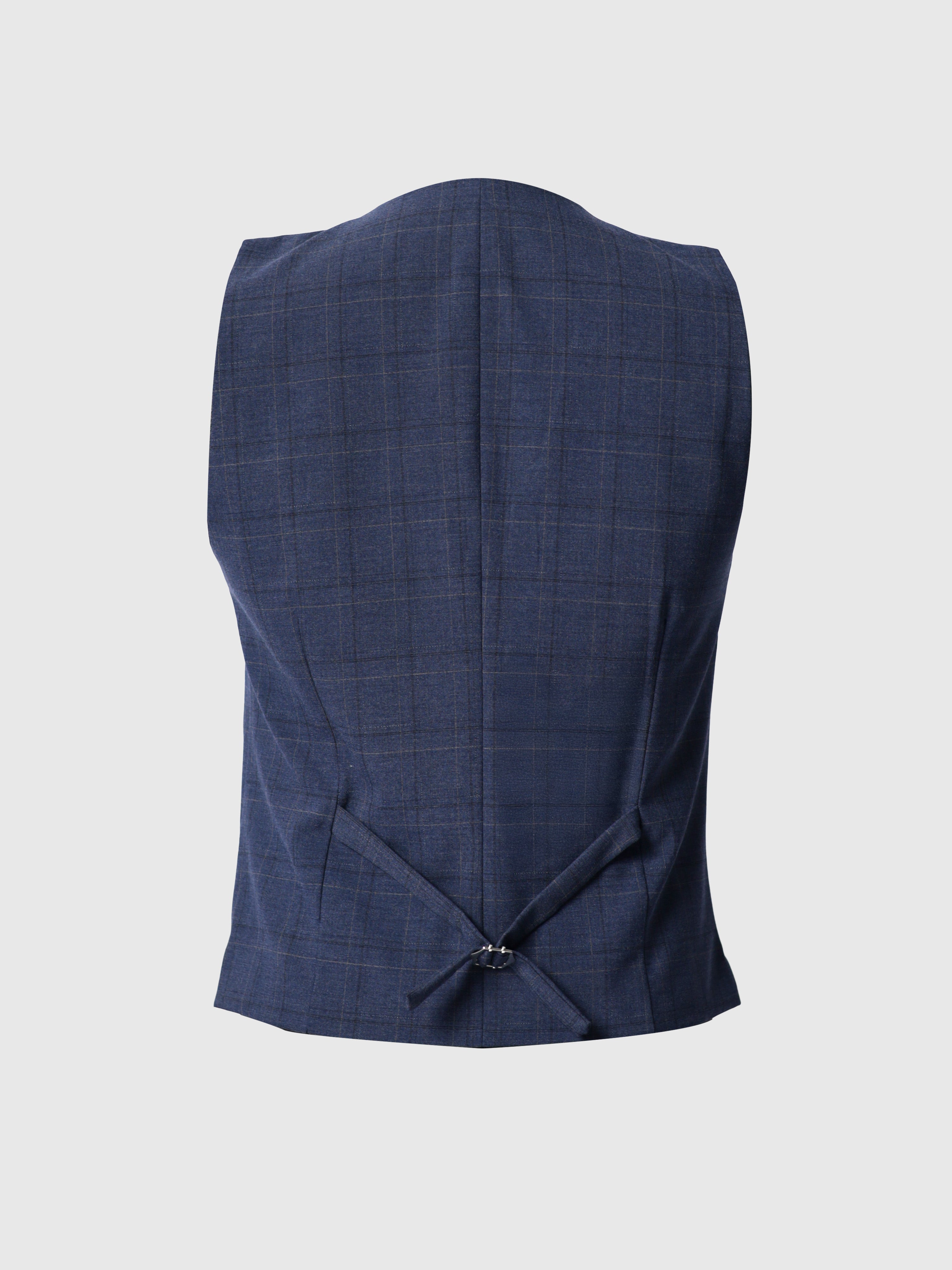 WindowPane Skinny Fit Formal vest in Blue