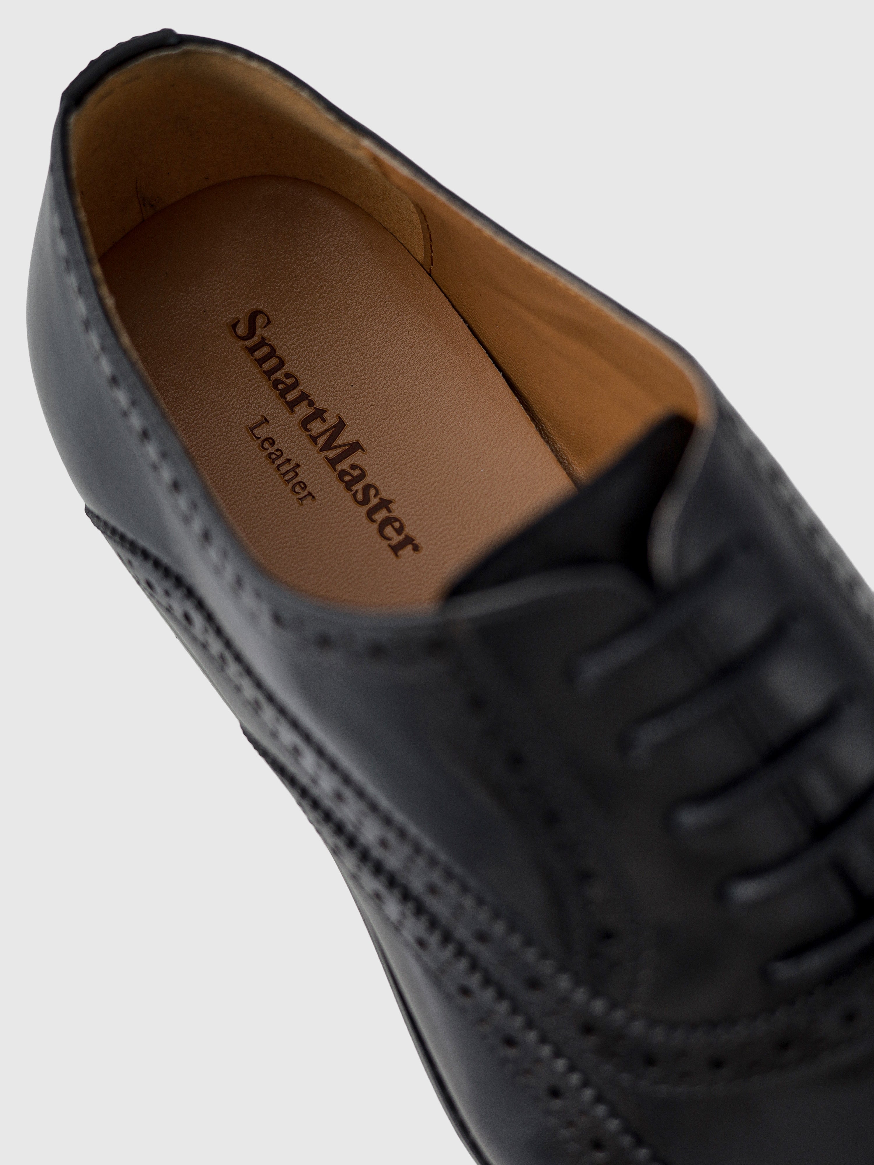 Brogue Leather Shoes Black