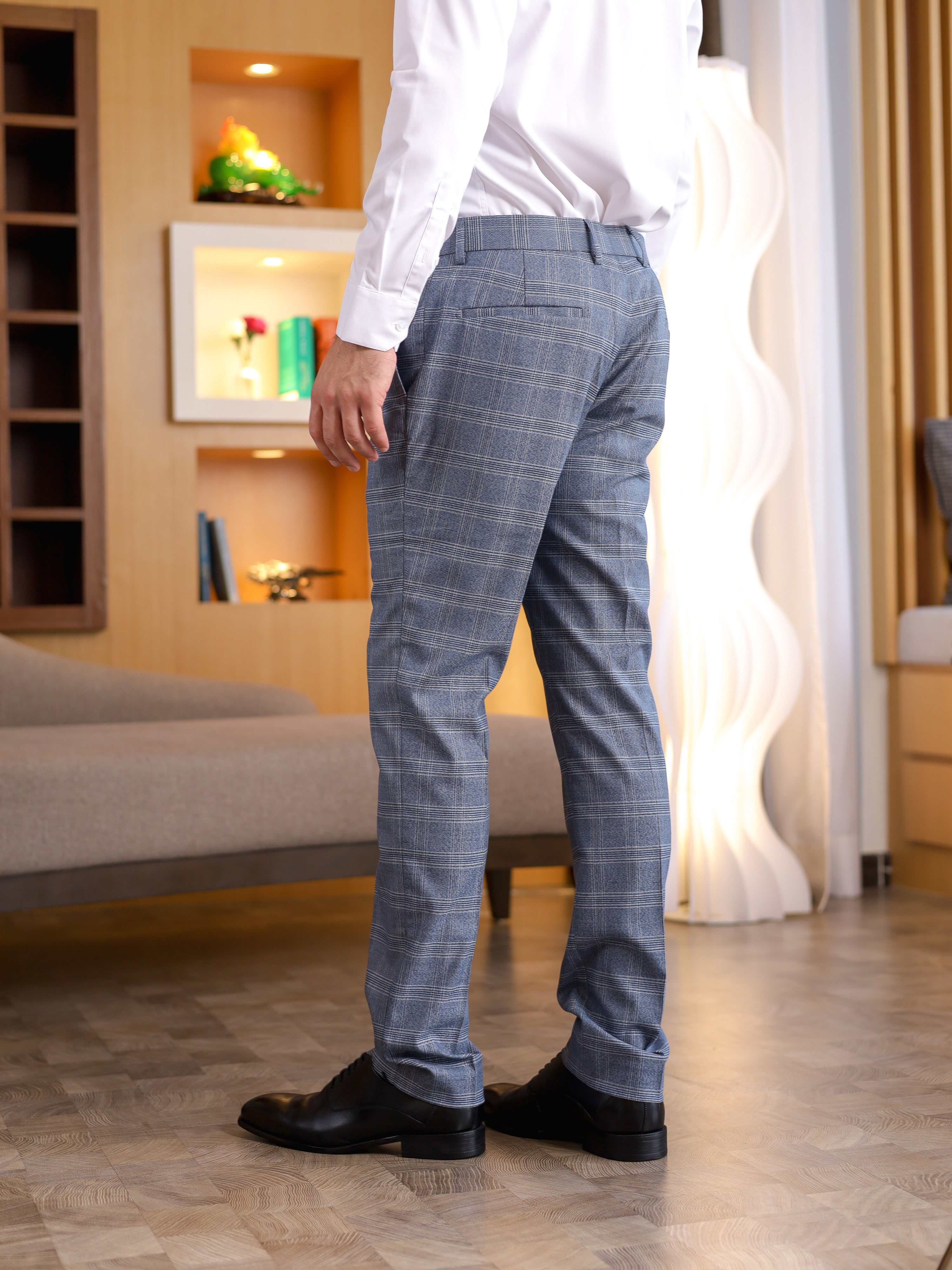 Checkered Trousers Grey