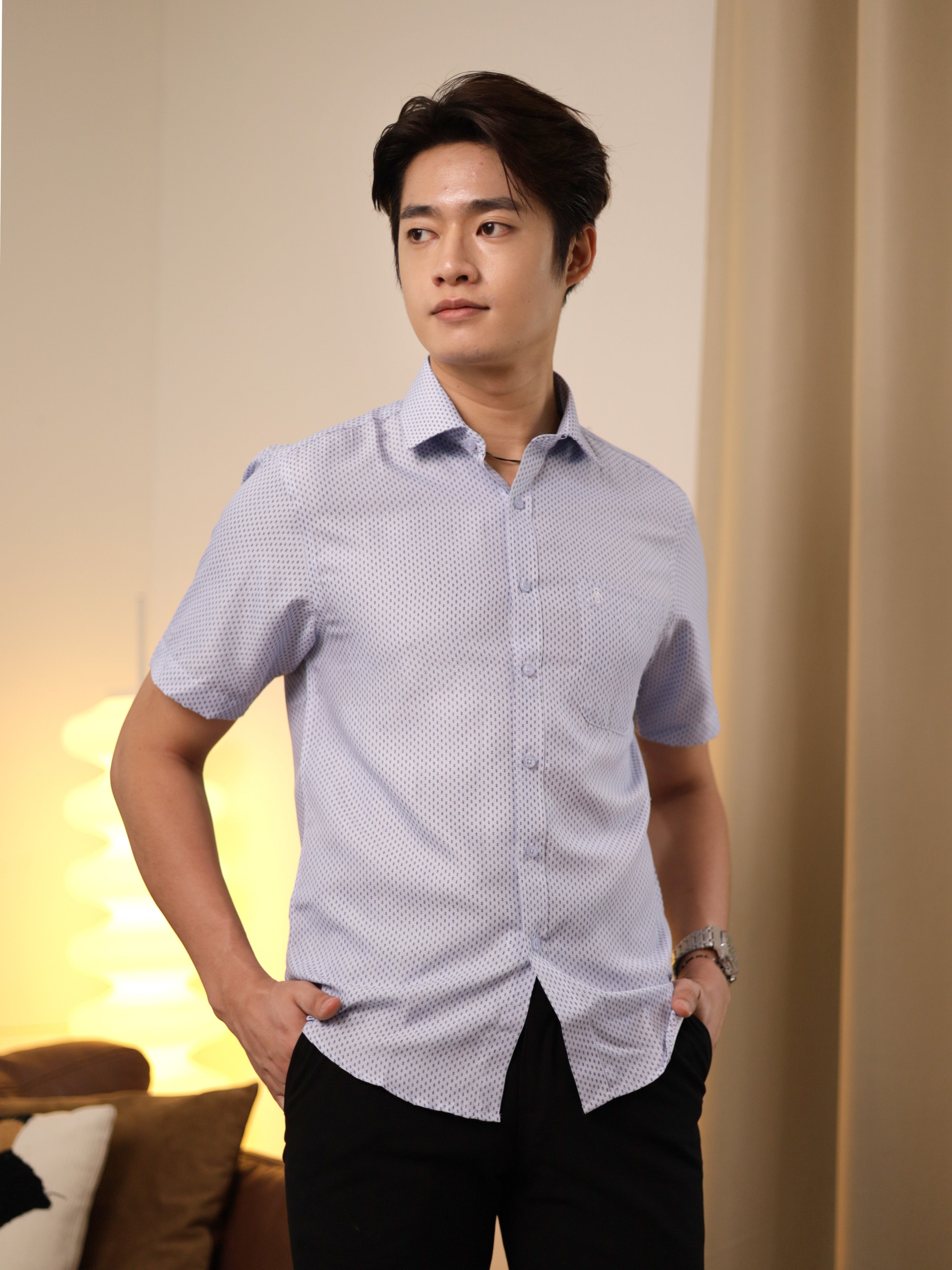 Herringrid Light Blue Casual Shirt