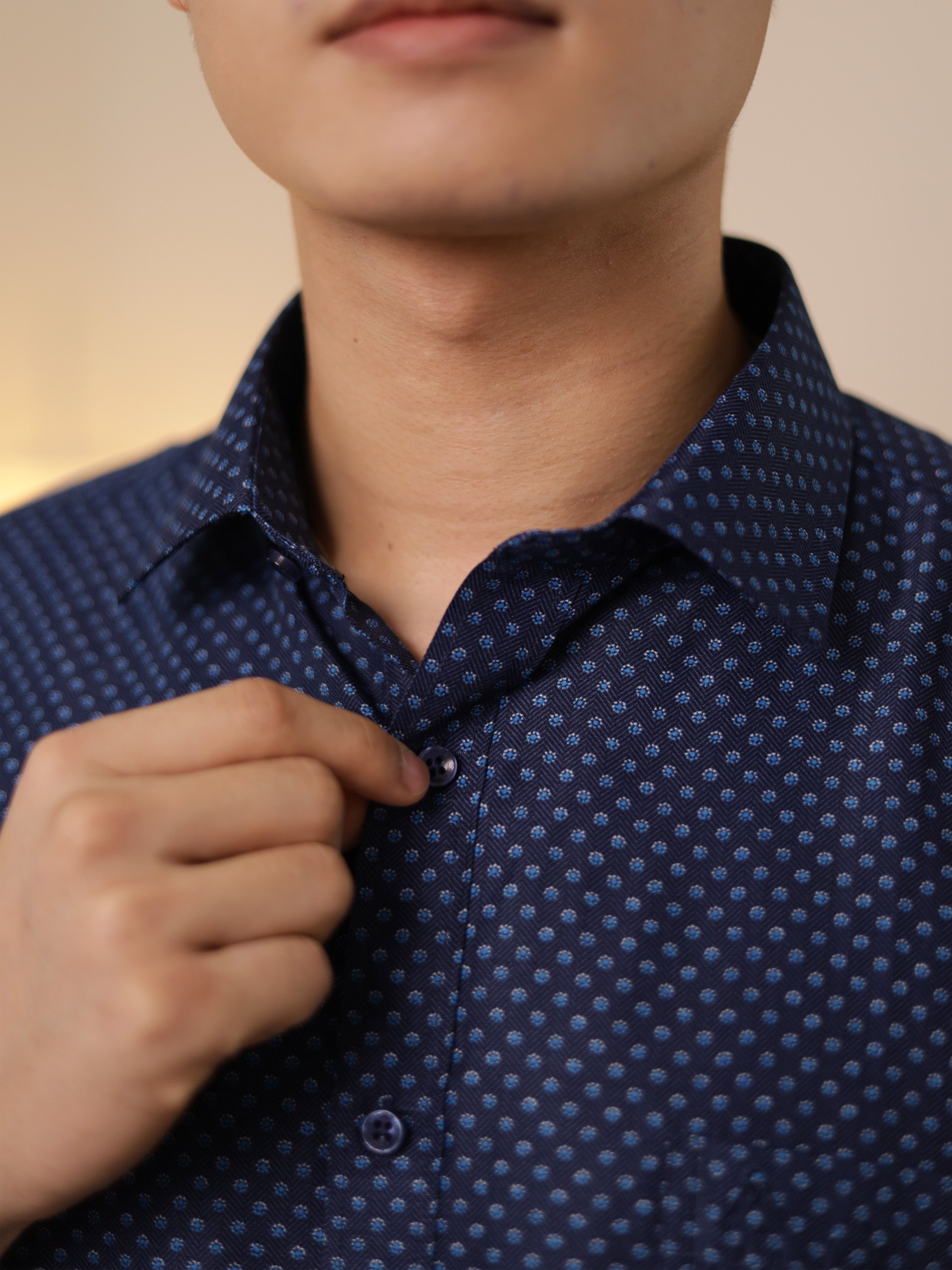Herringsette Navy Casual Shirt