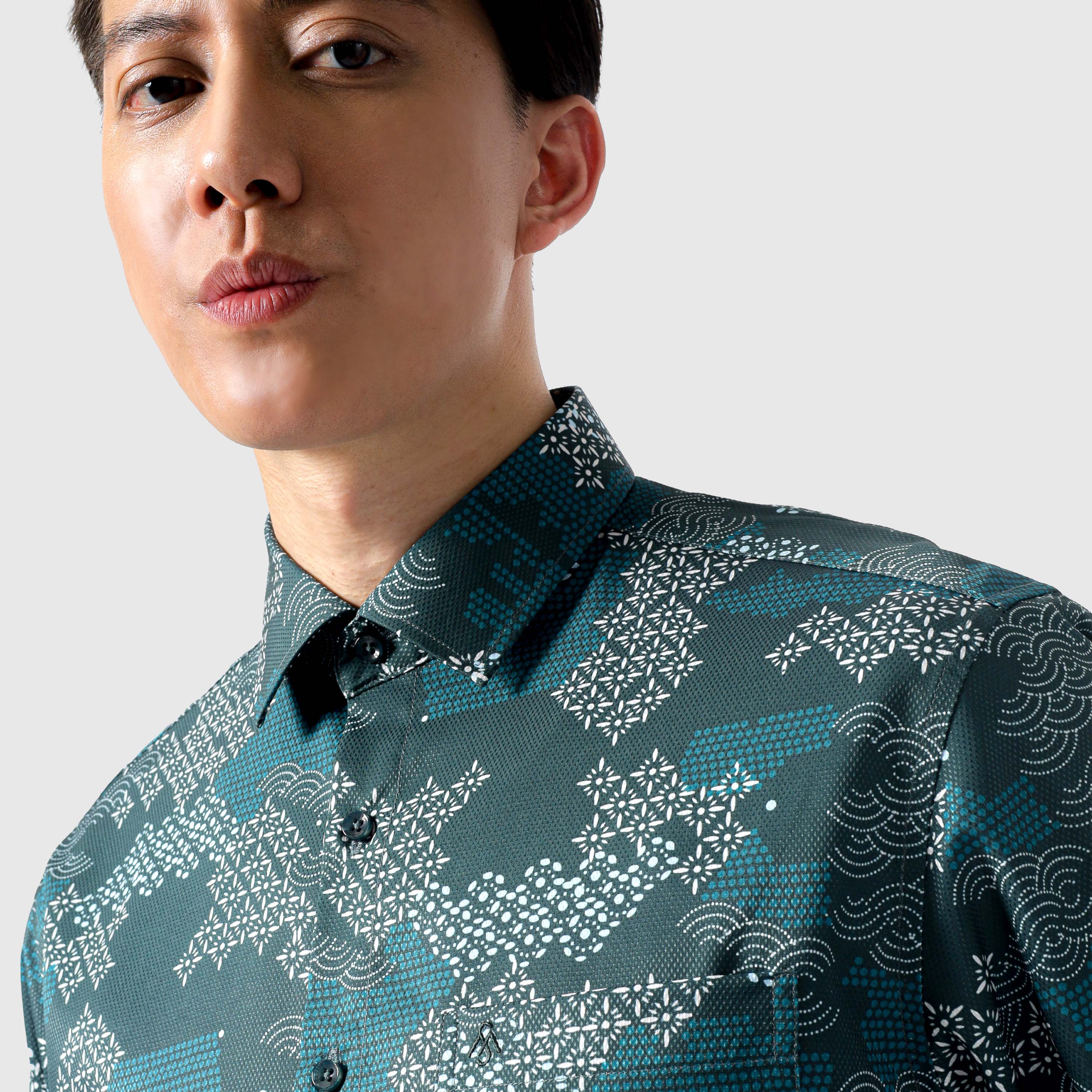 Seigaiha Casual Shirt