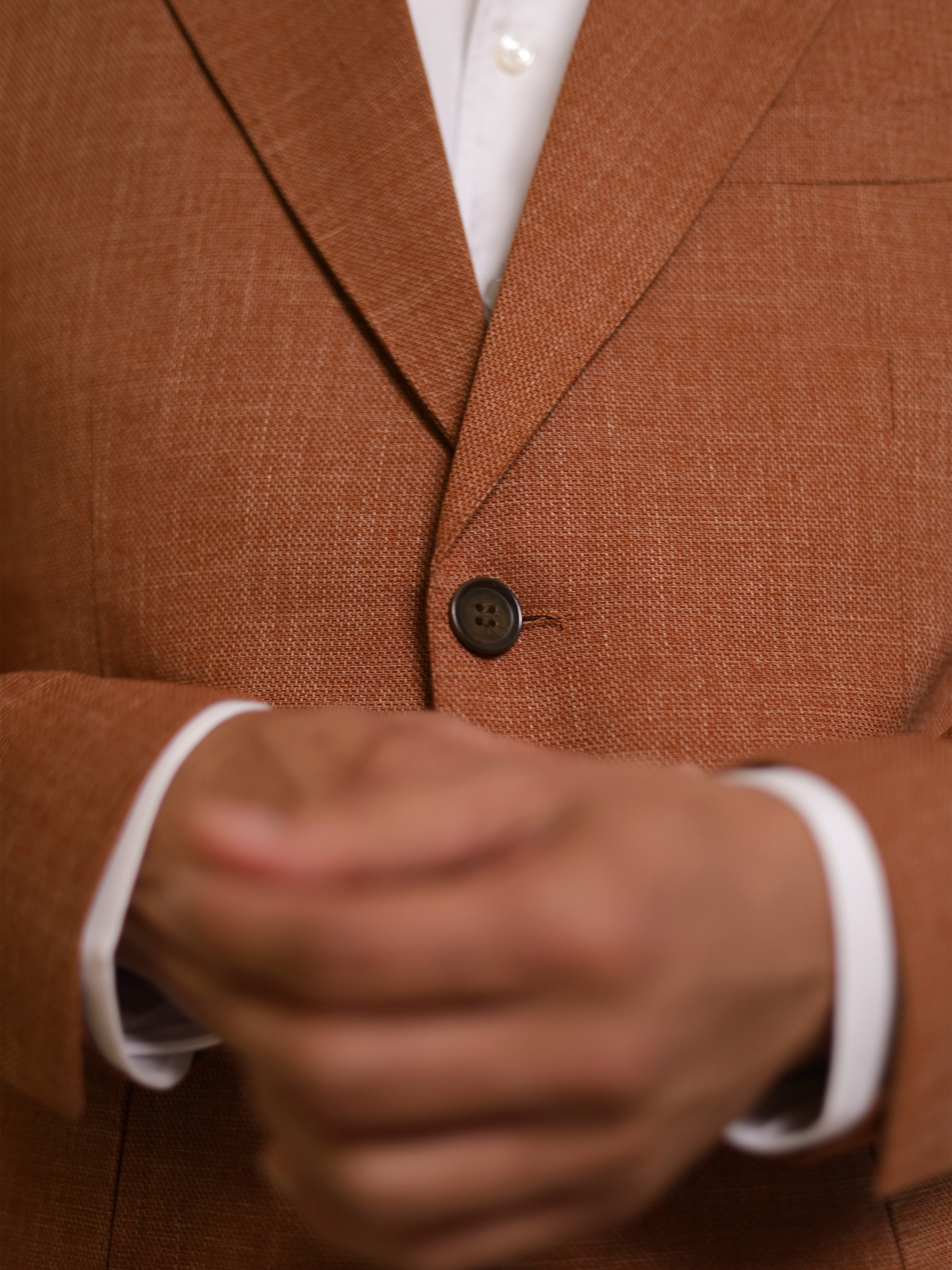 Neapolitan Notch Lapel Suit in Brown