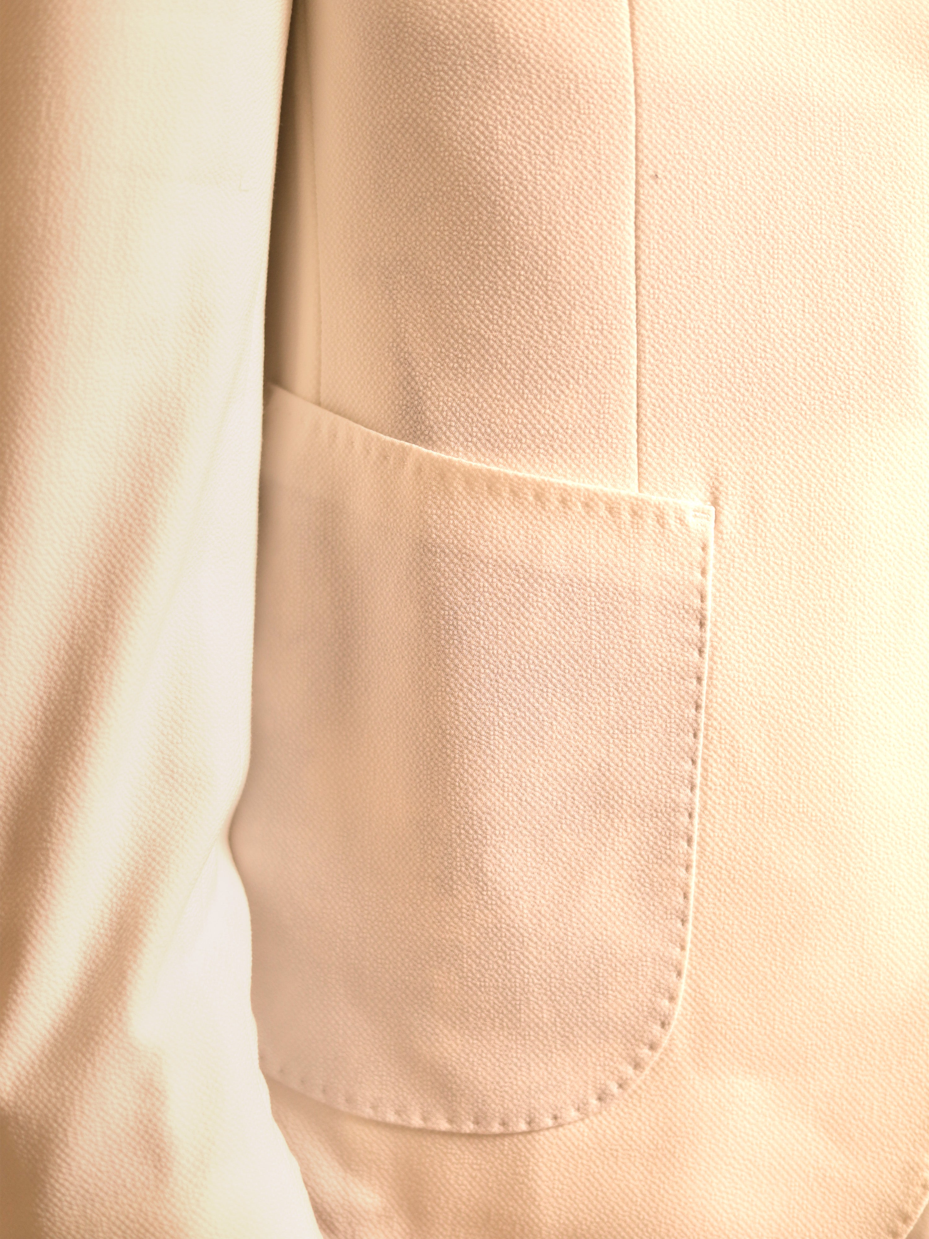 Neapolitan Notch Lapel Suit in White