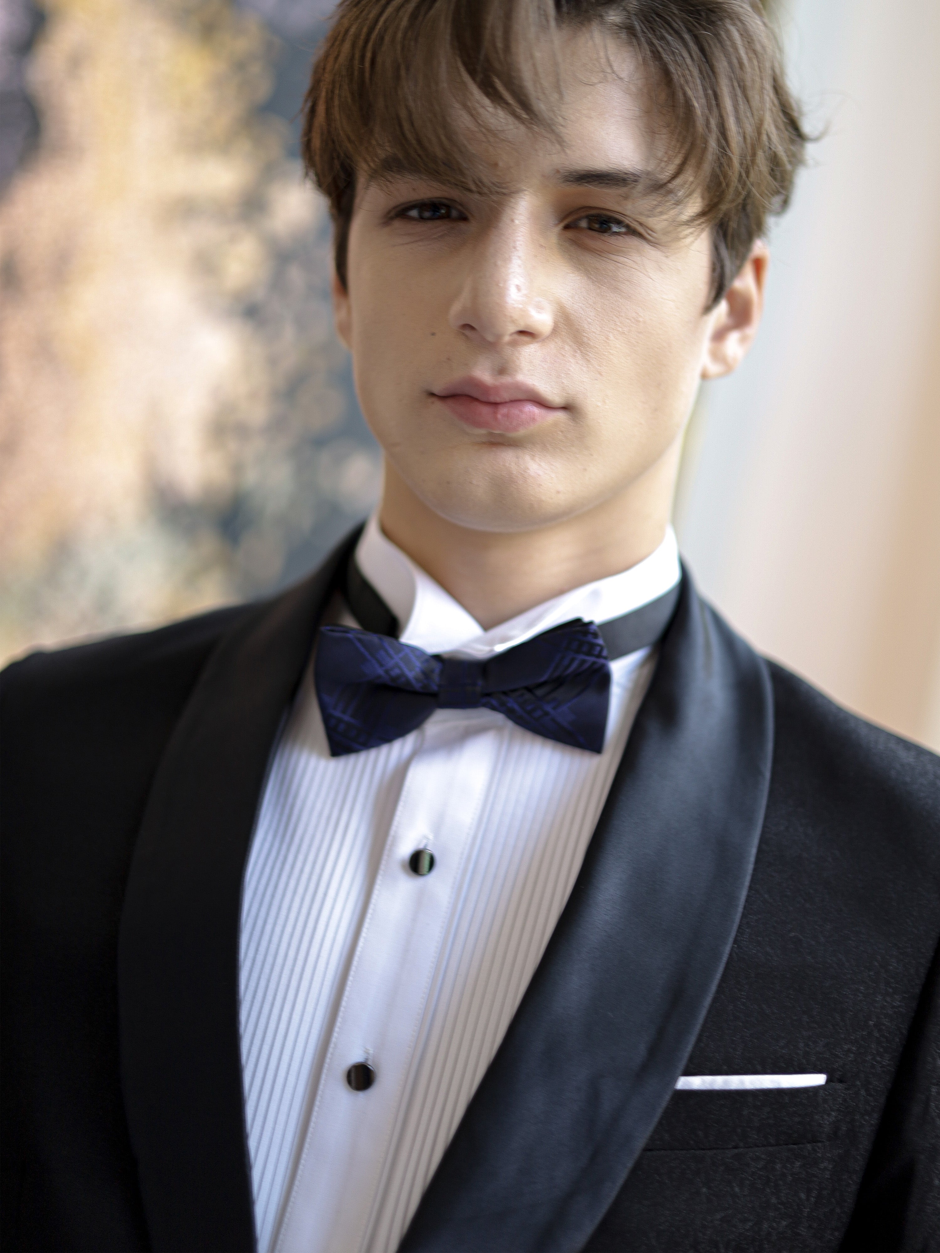 Single-Breasted Shawl Lapel Tuxedo Suit in Black