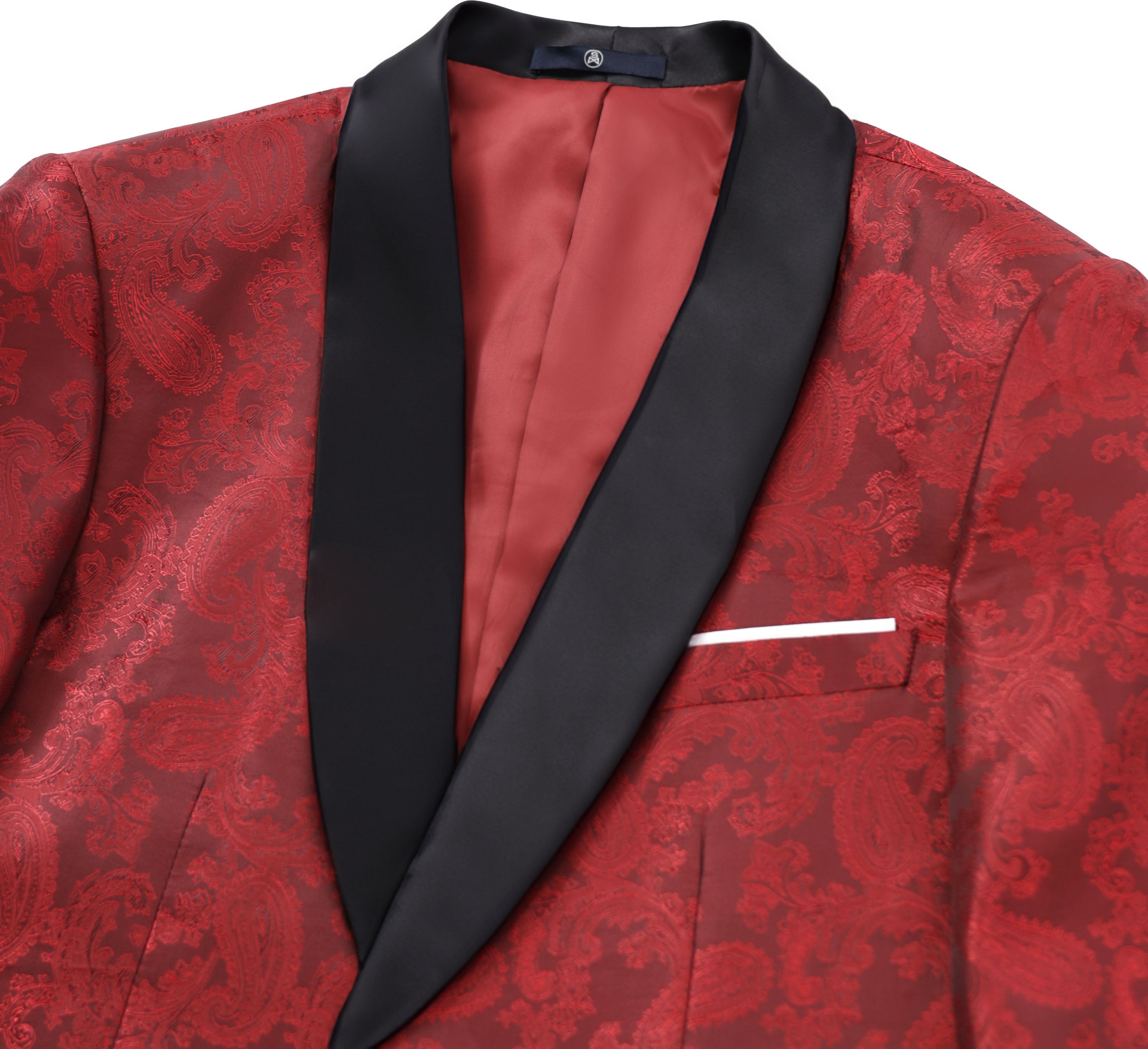 Paisley Tuxedo Slim Fit Formal Suit