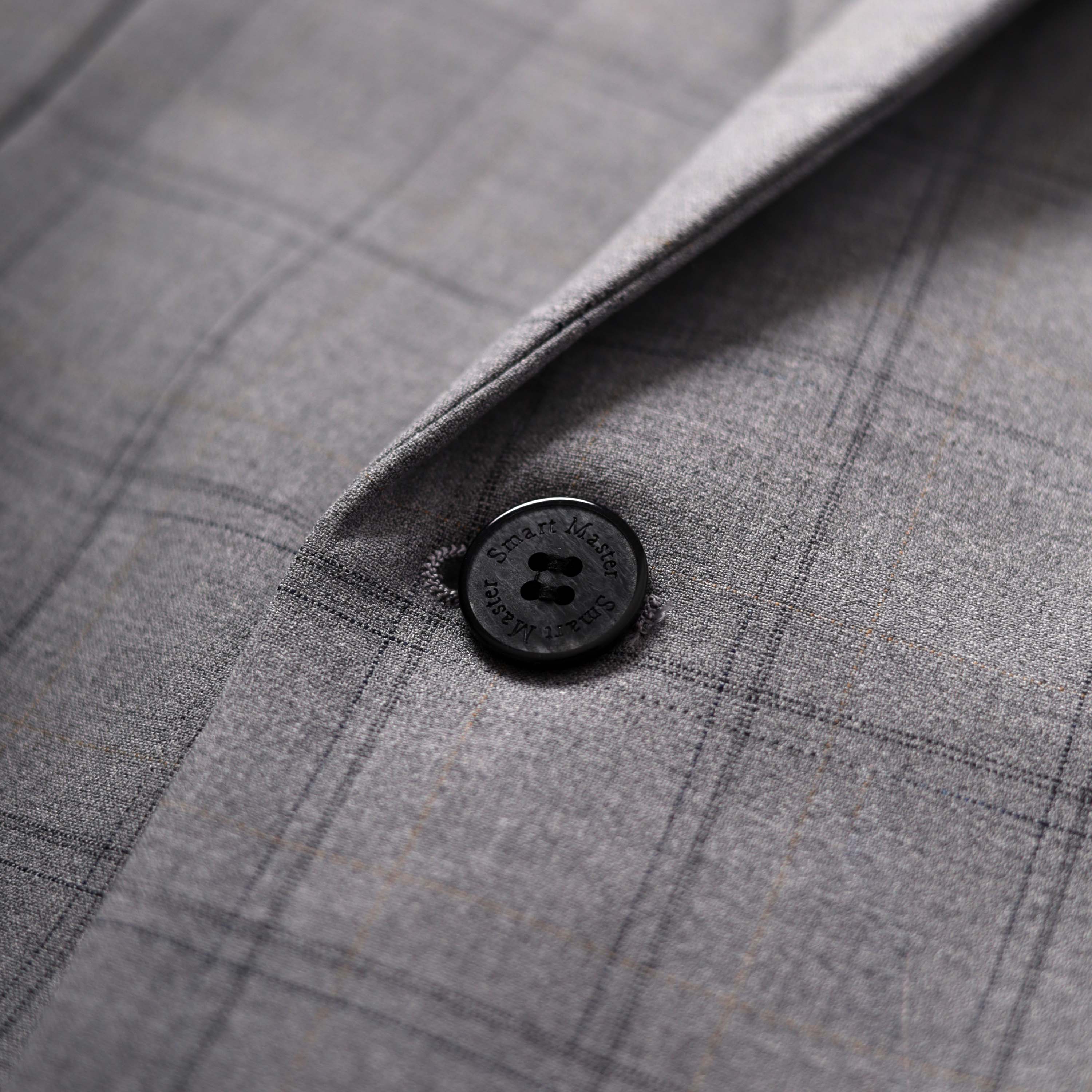 Checkered Skinny Fit Single Button Formal Suit