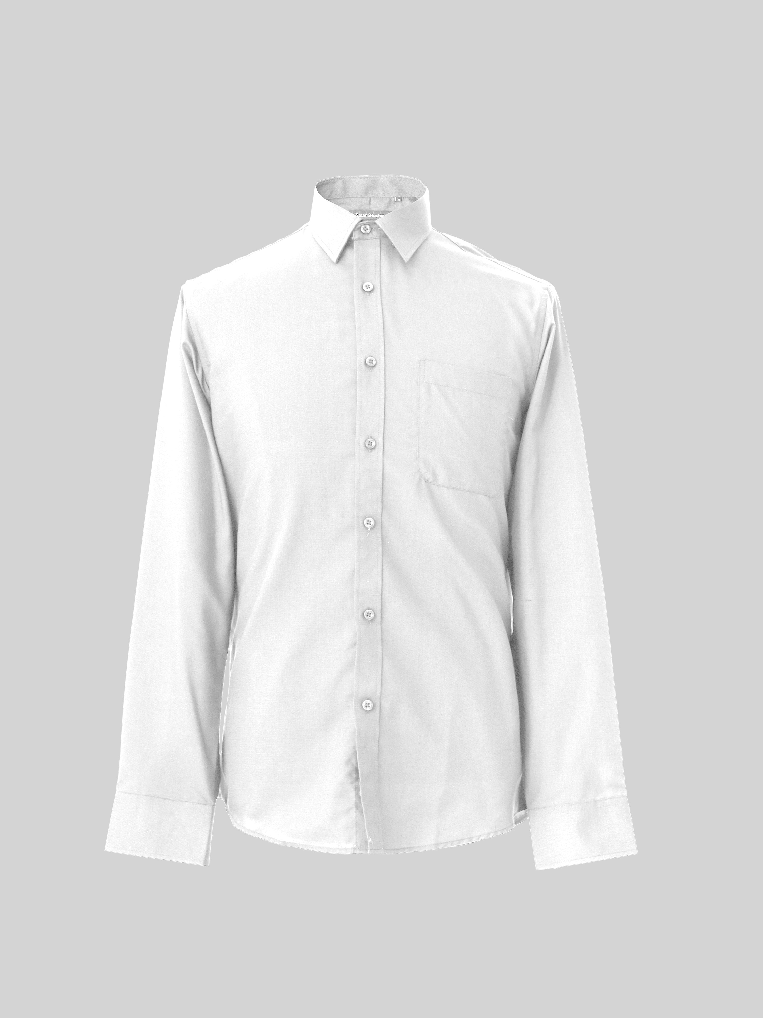 White Cotton Formal Shirt Regular Fit