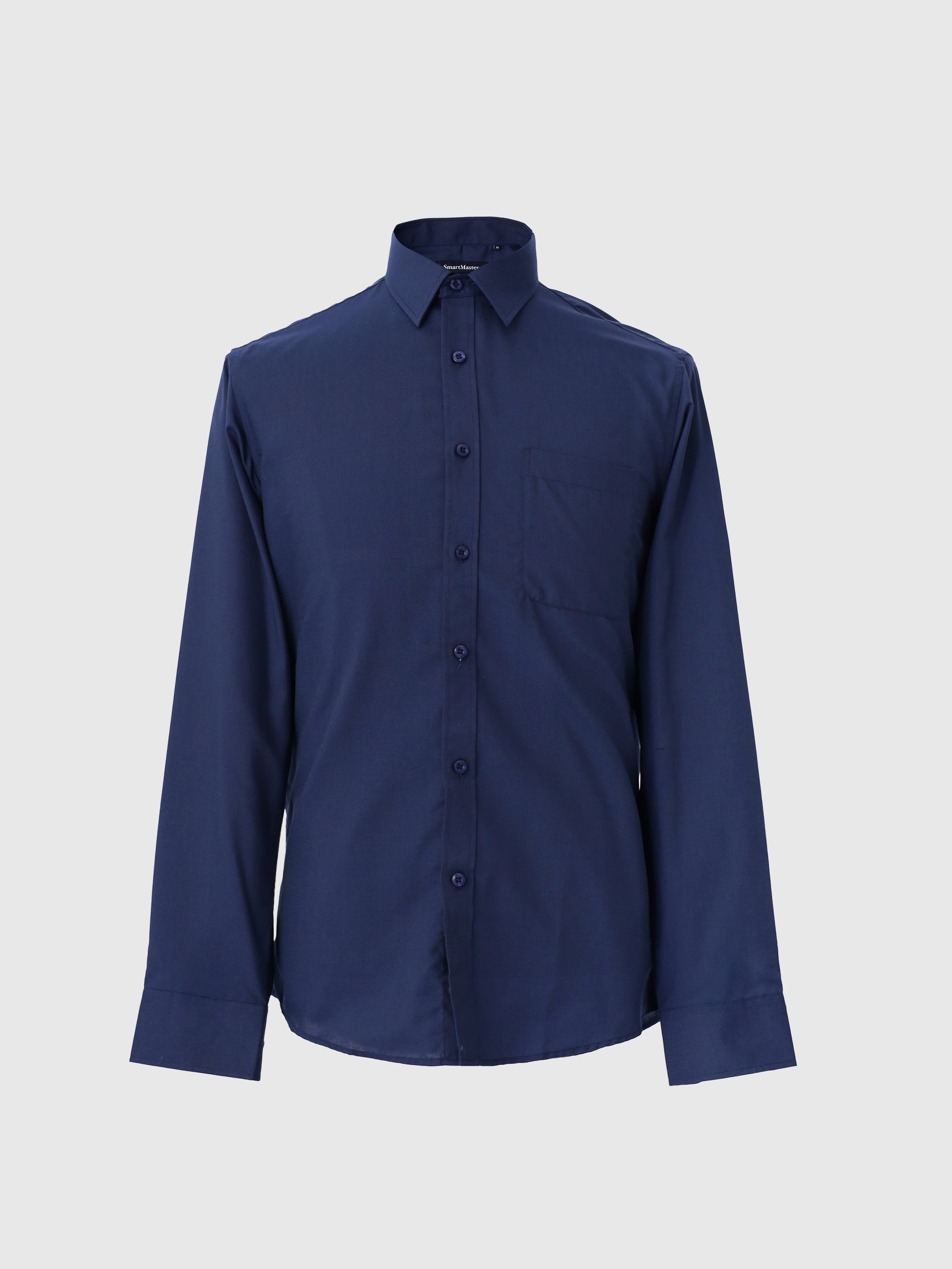 Navy Cotton Formal Shirt Regular Fit