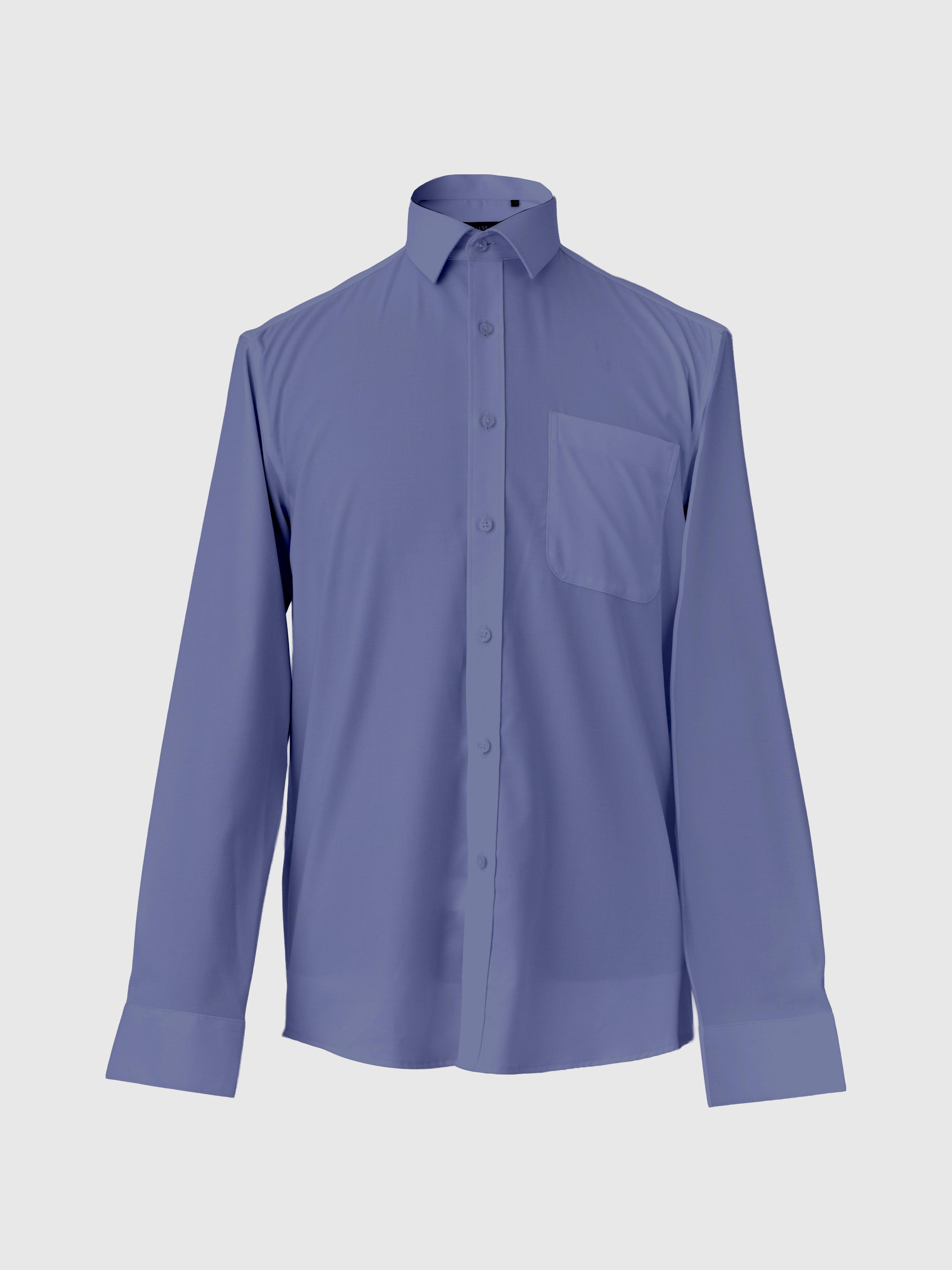 Regular Fit Formal Shirt Blue