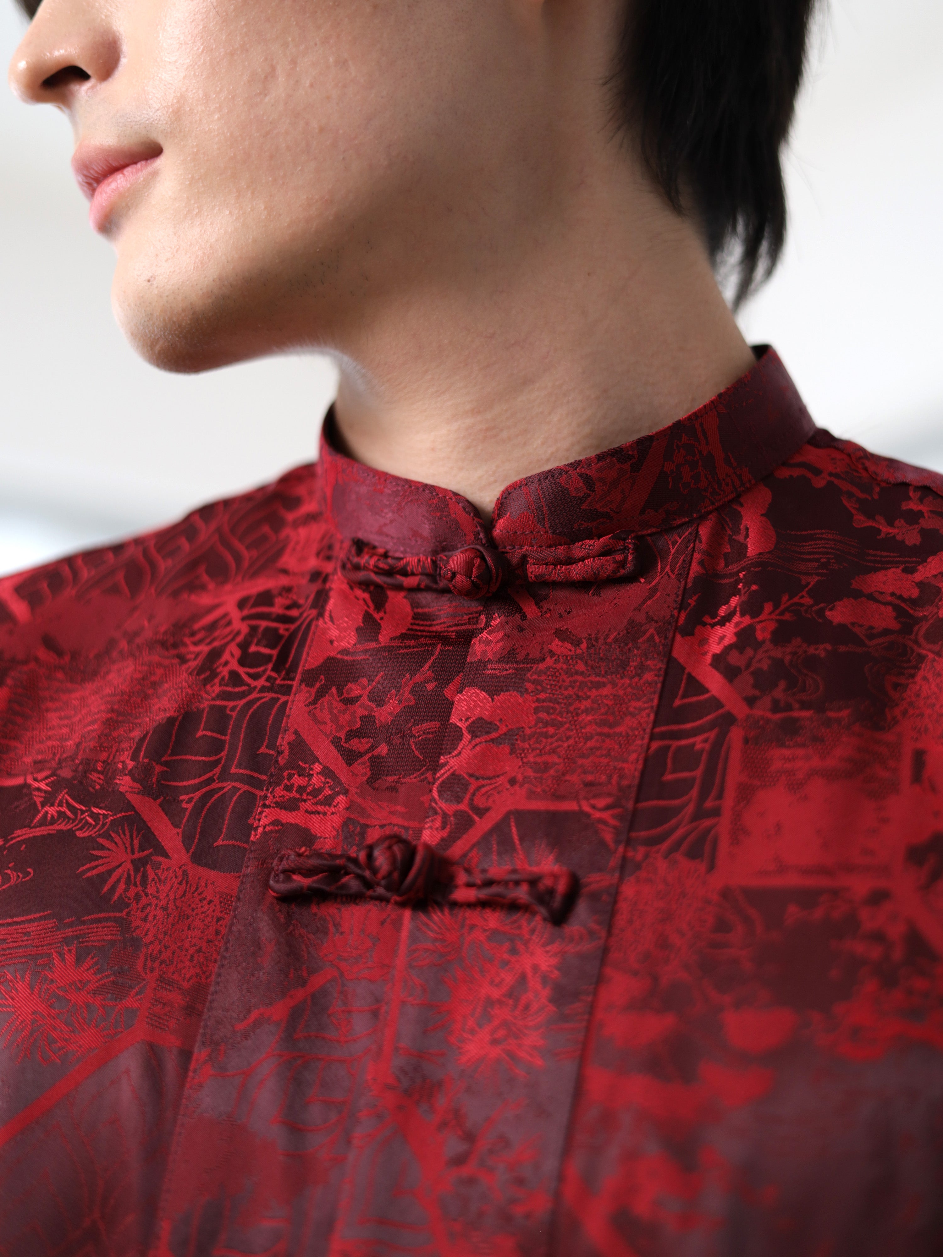 Batik Carmine Tang Shirt