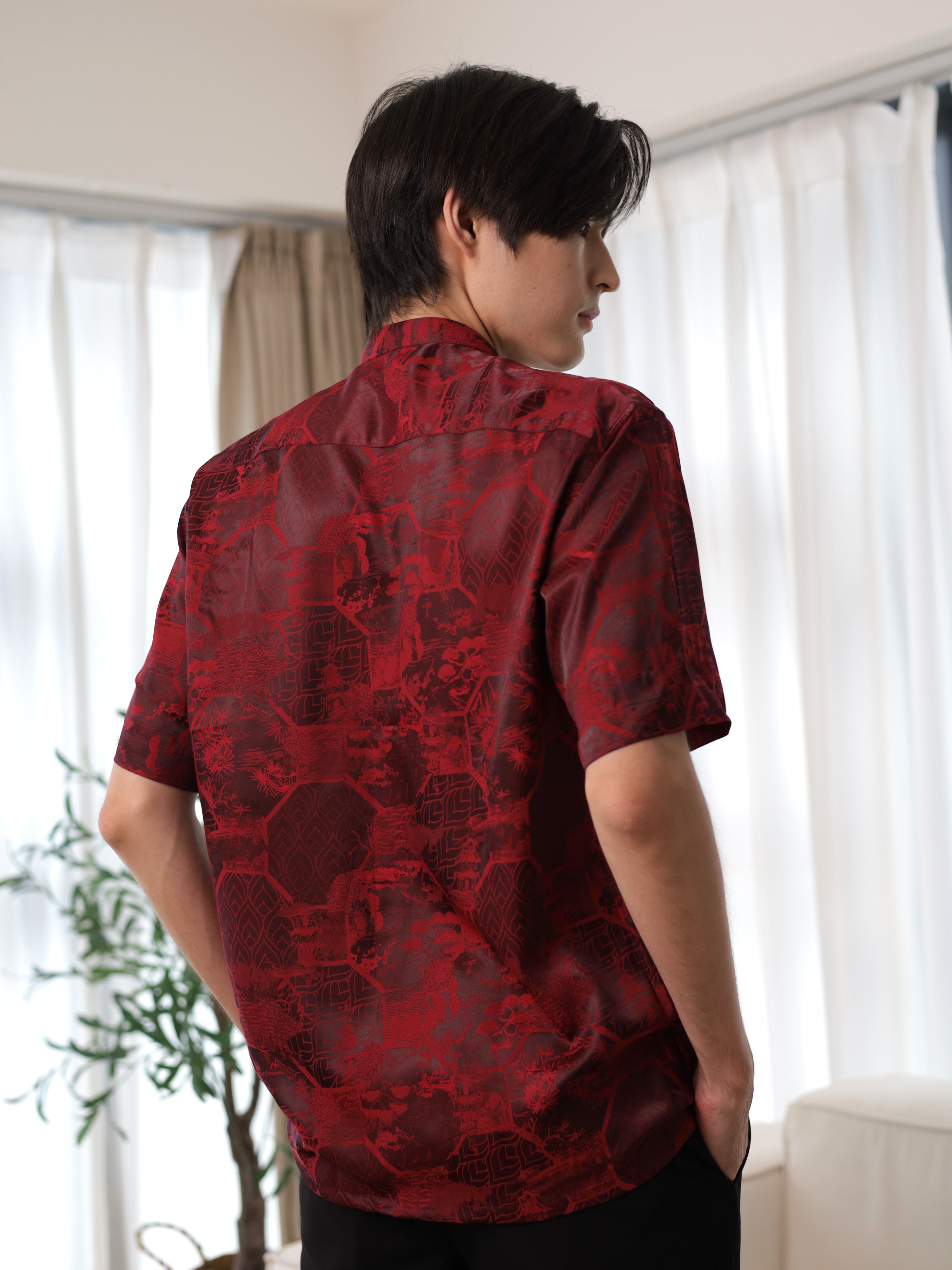 Batik Carmine Tang Shirt