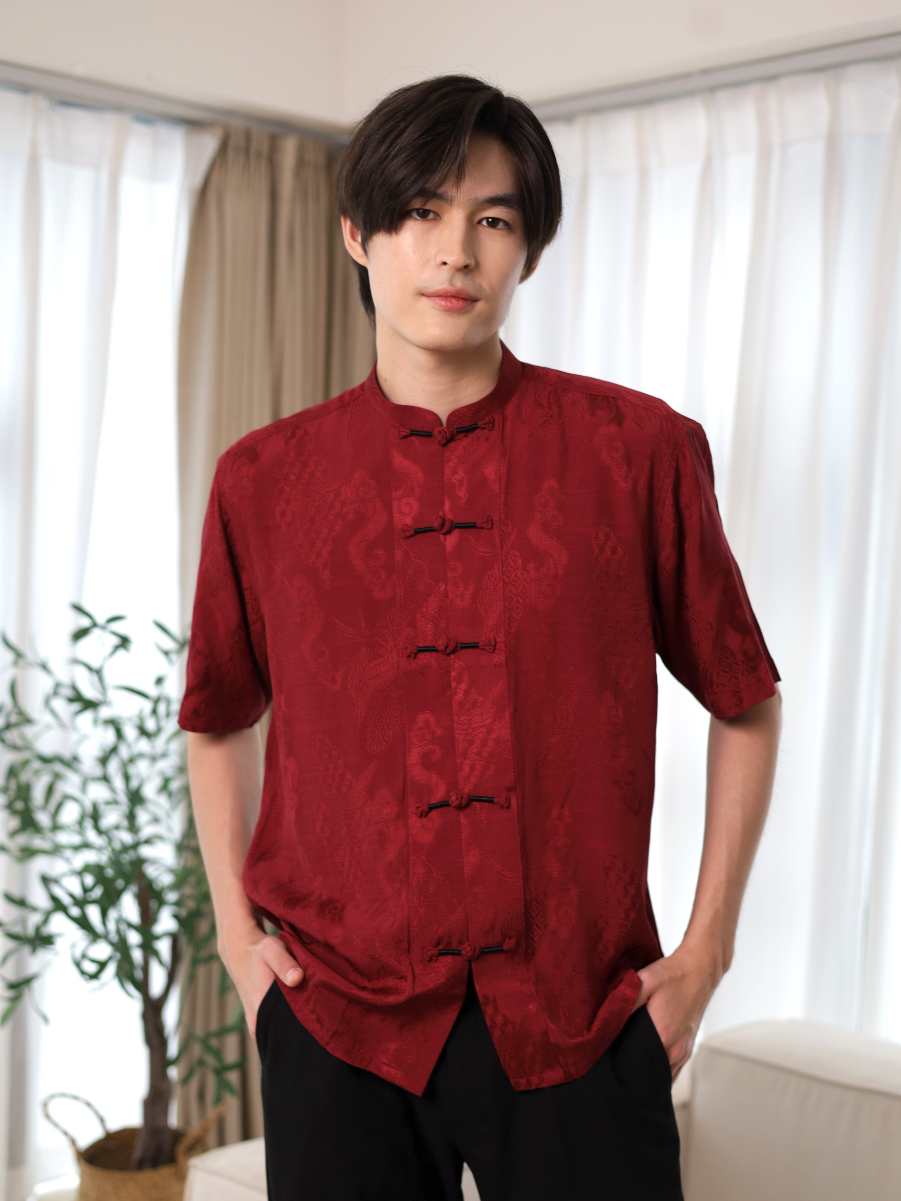 Dragoncade Tang Shirt in Red