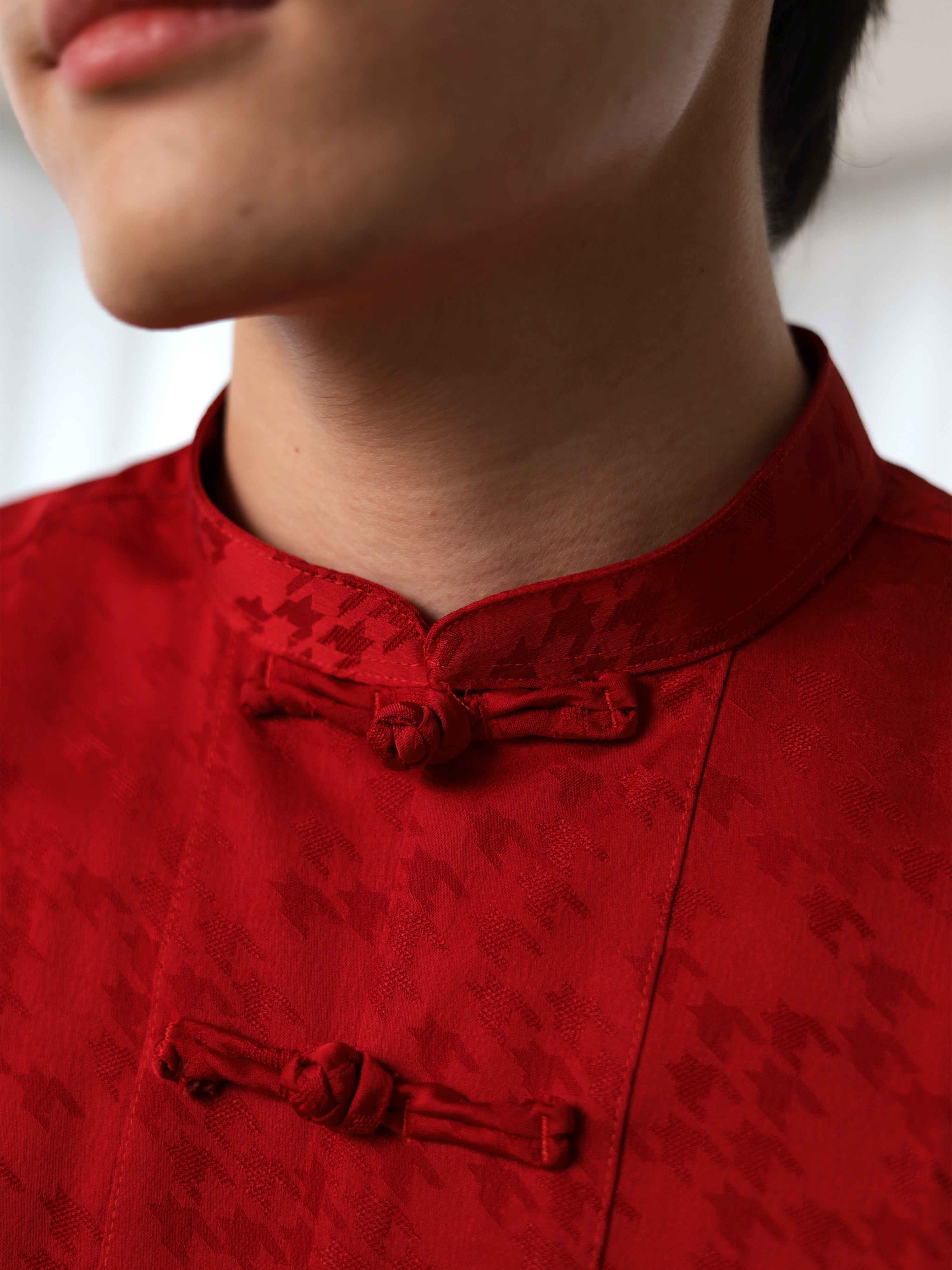 Houndstooth Red Tang Shirt