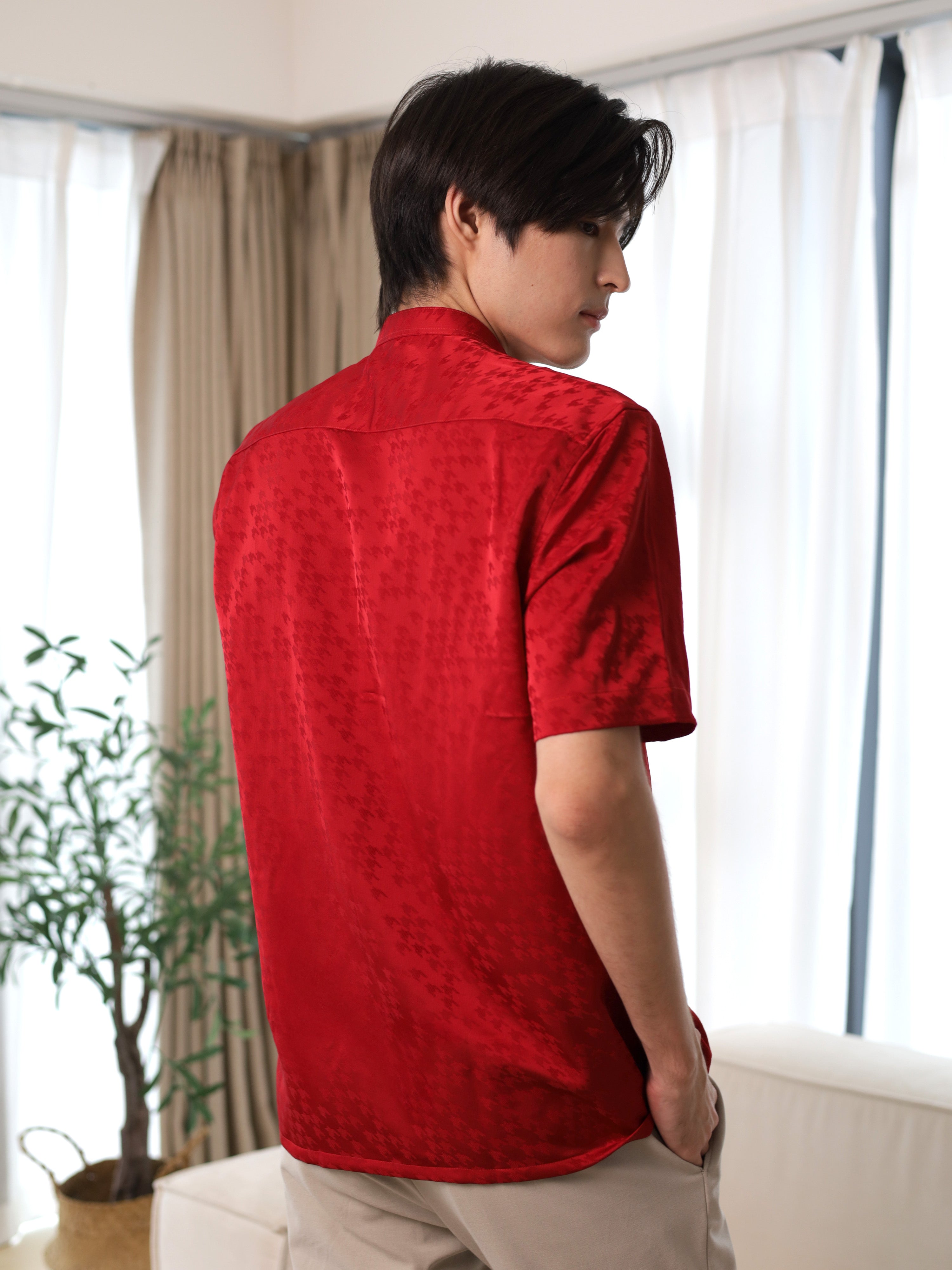 Houndstooth Red Tang Shirt