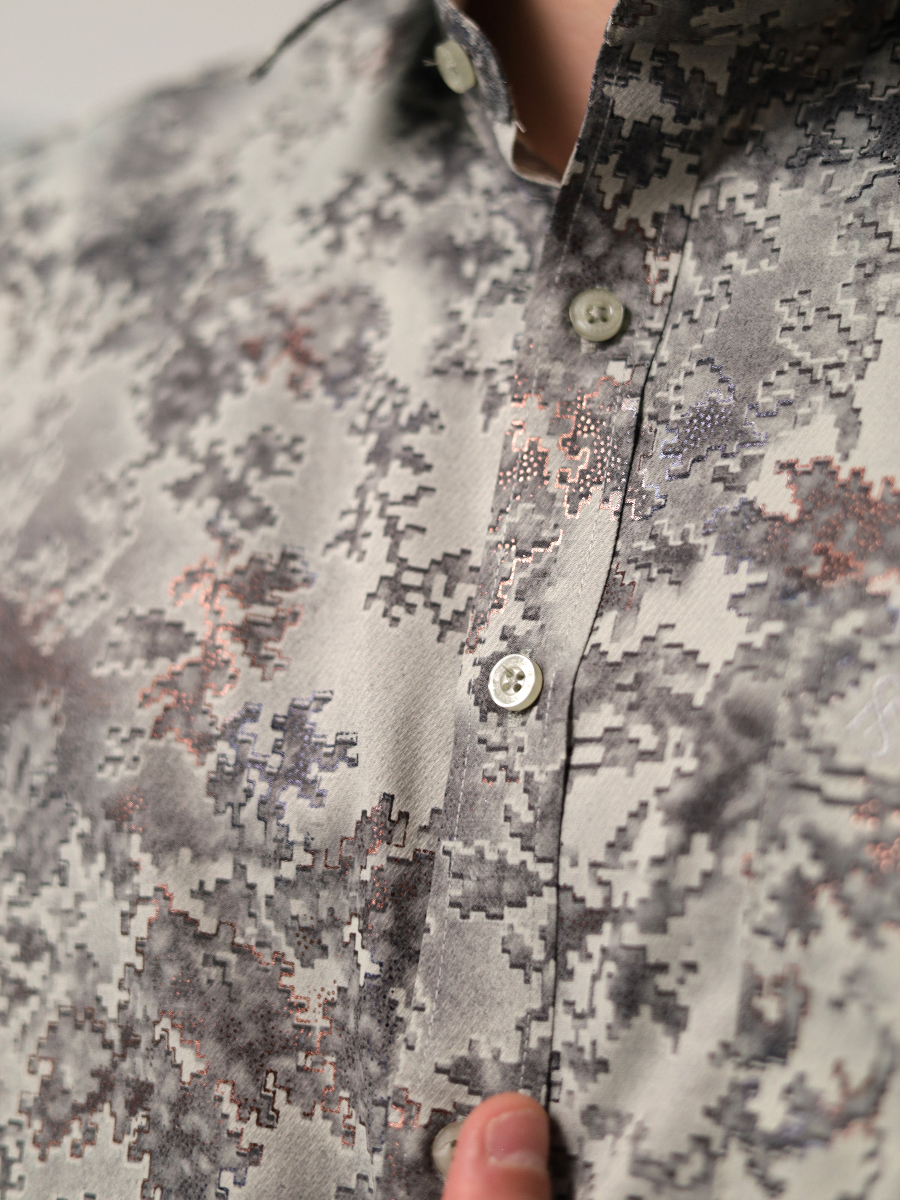 Pixamo Grey Casual Shirt