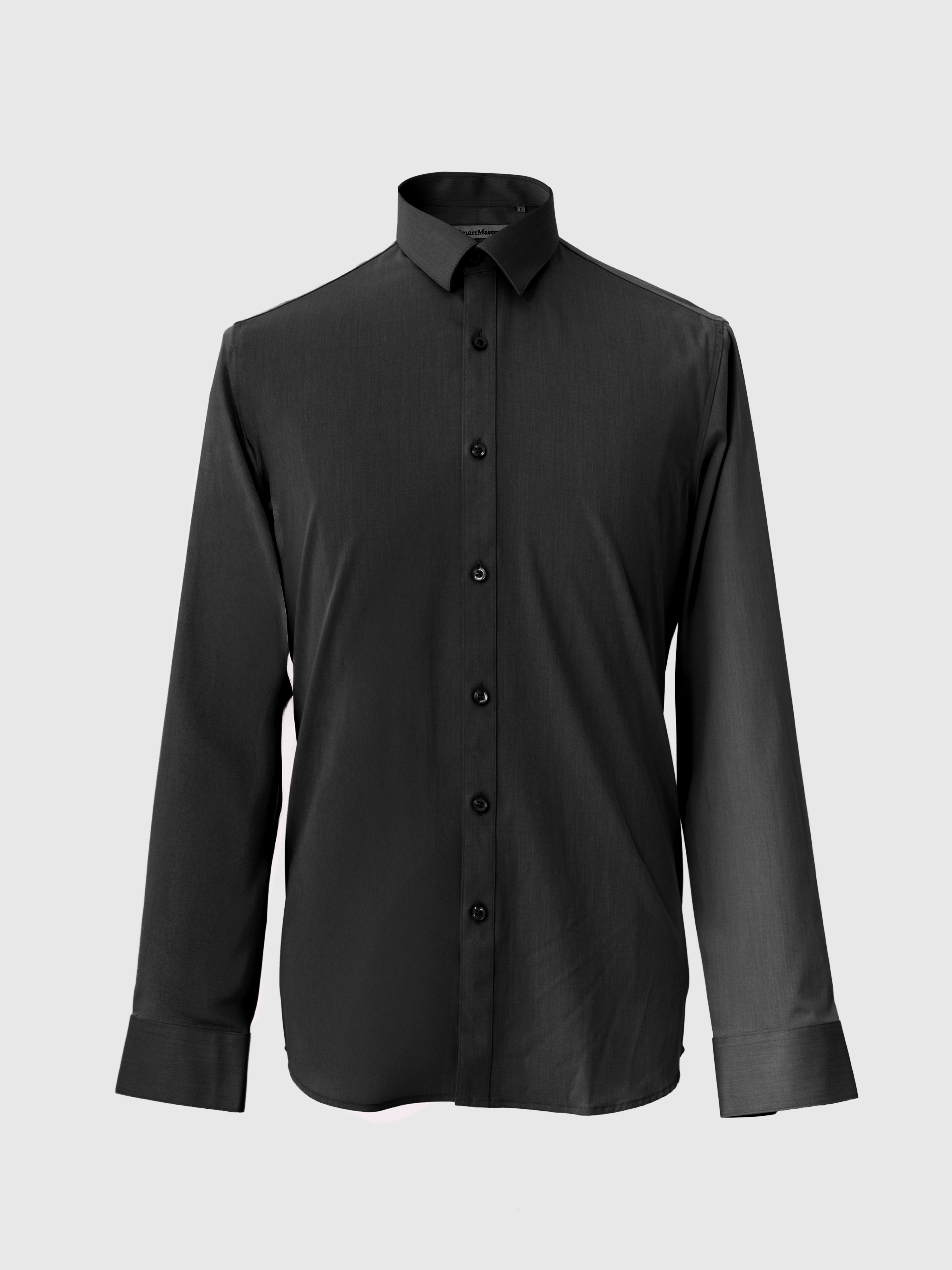 Slim Fit Formal Shirt Black