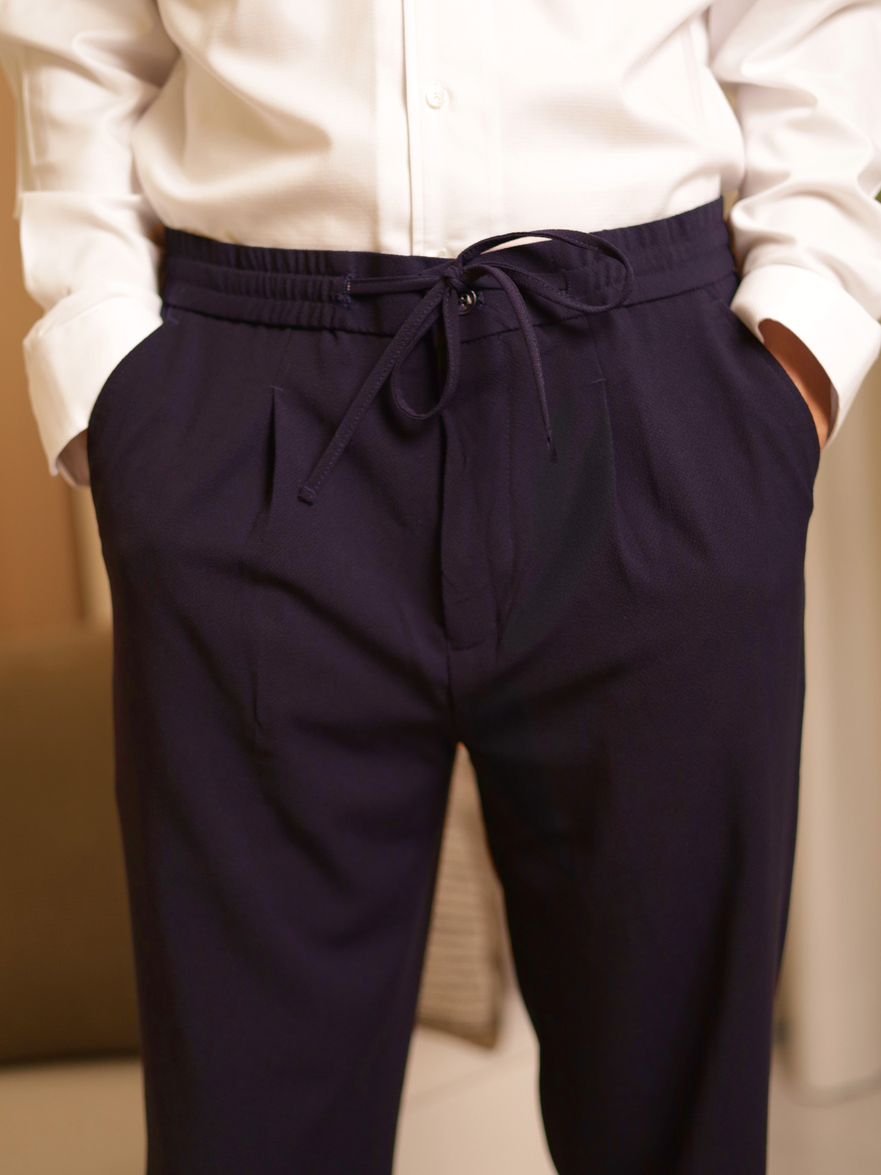 Neapolitan Trousers in Dark Blue