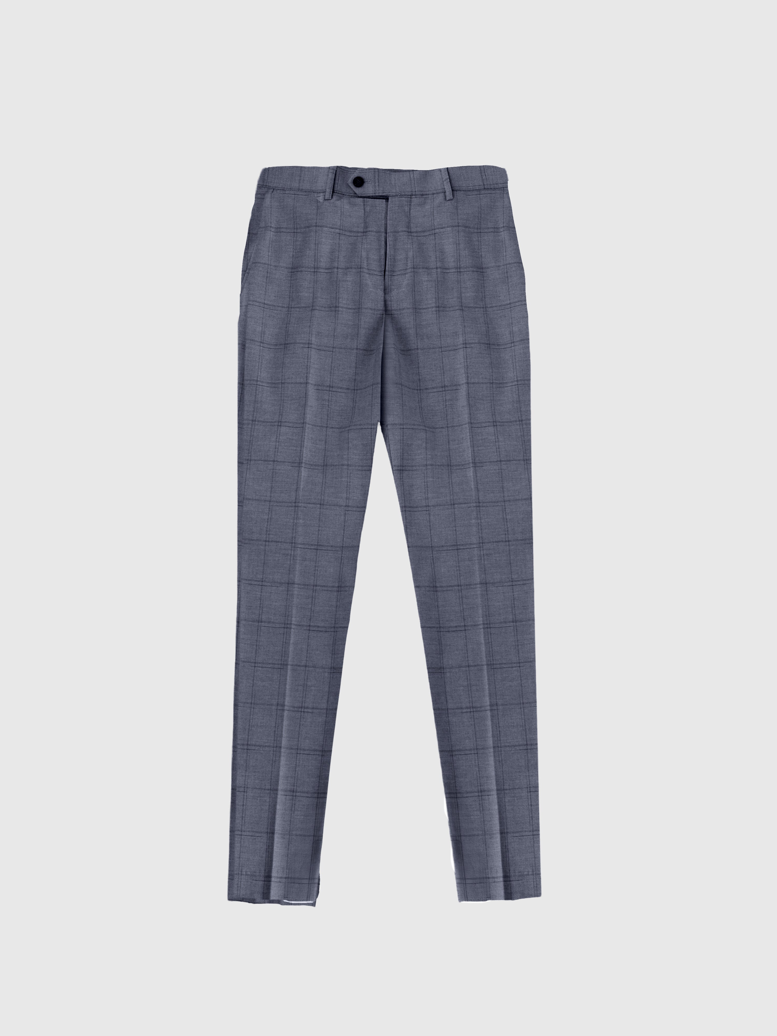 Windowpane Trousers Grey