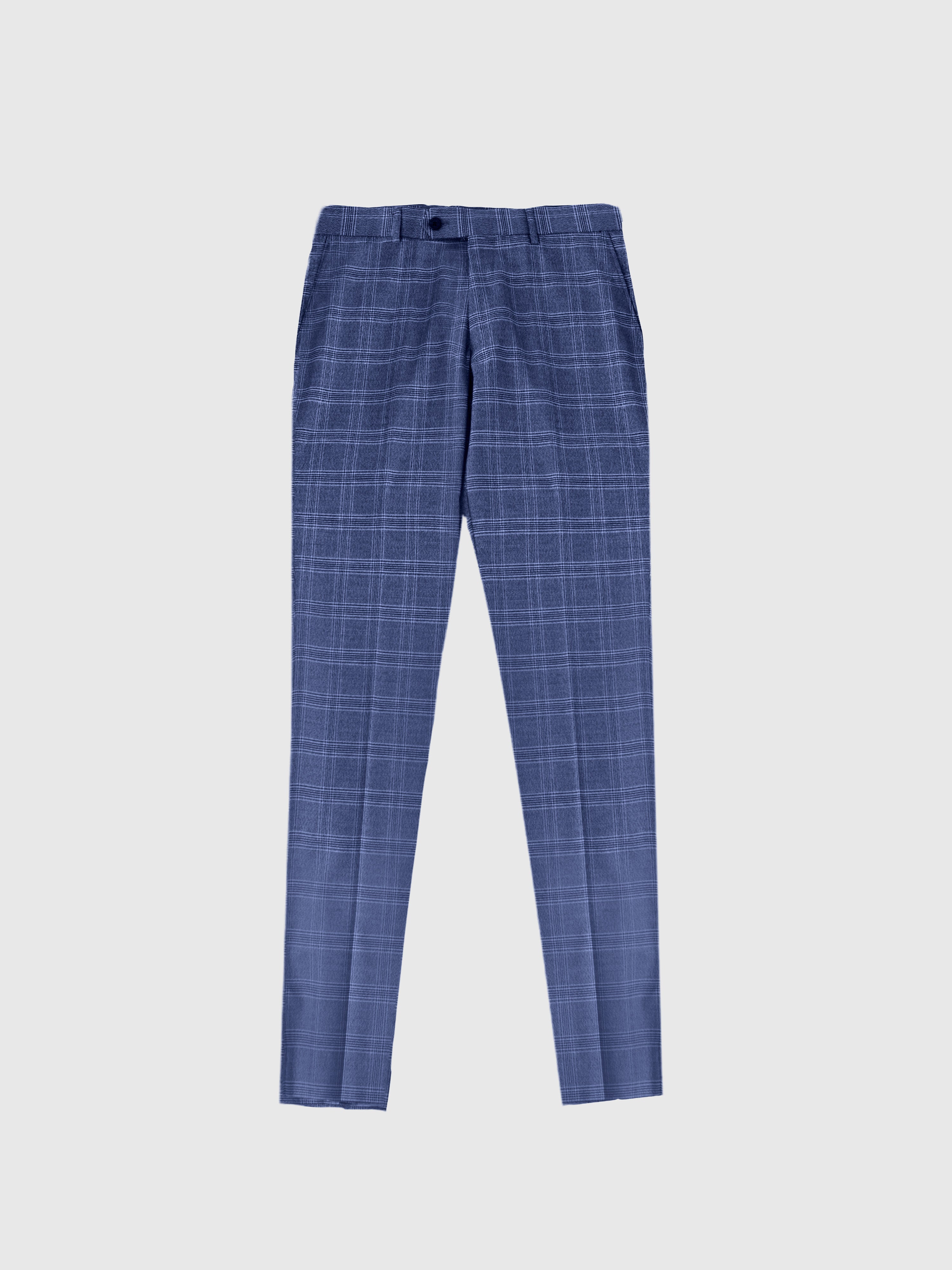Checkered Trousers Blue