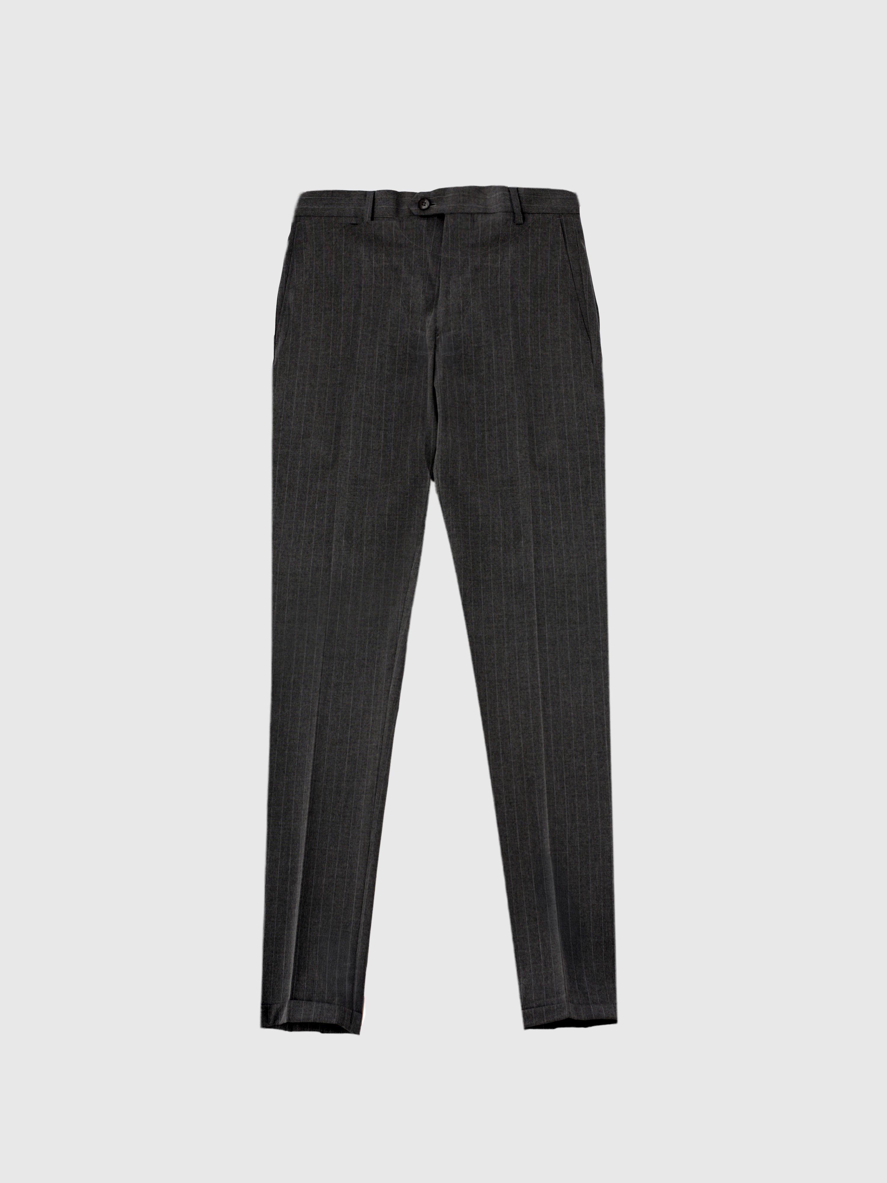 Pinstripe Black Trousers