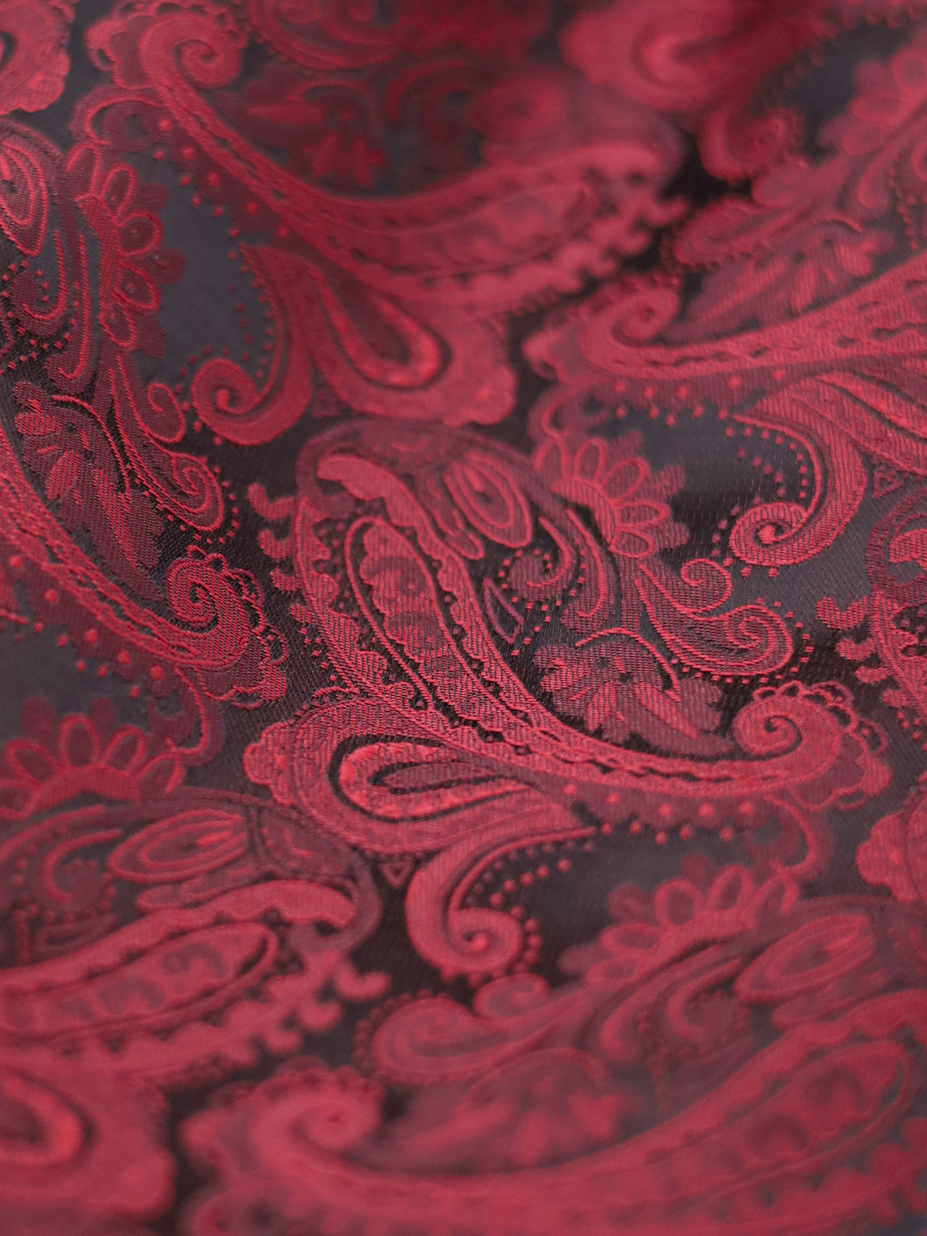 Ascot Tie Wine Paisley