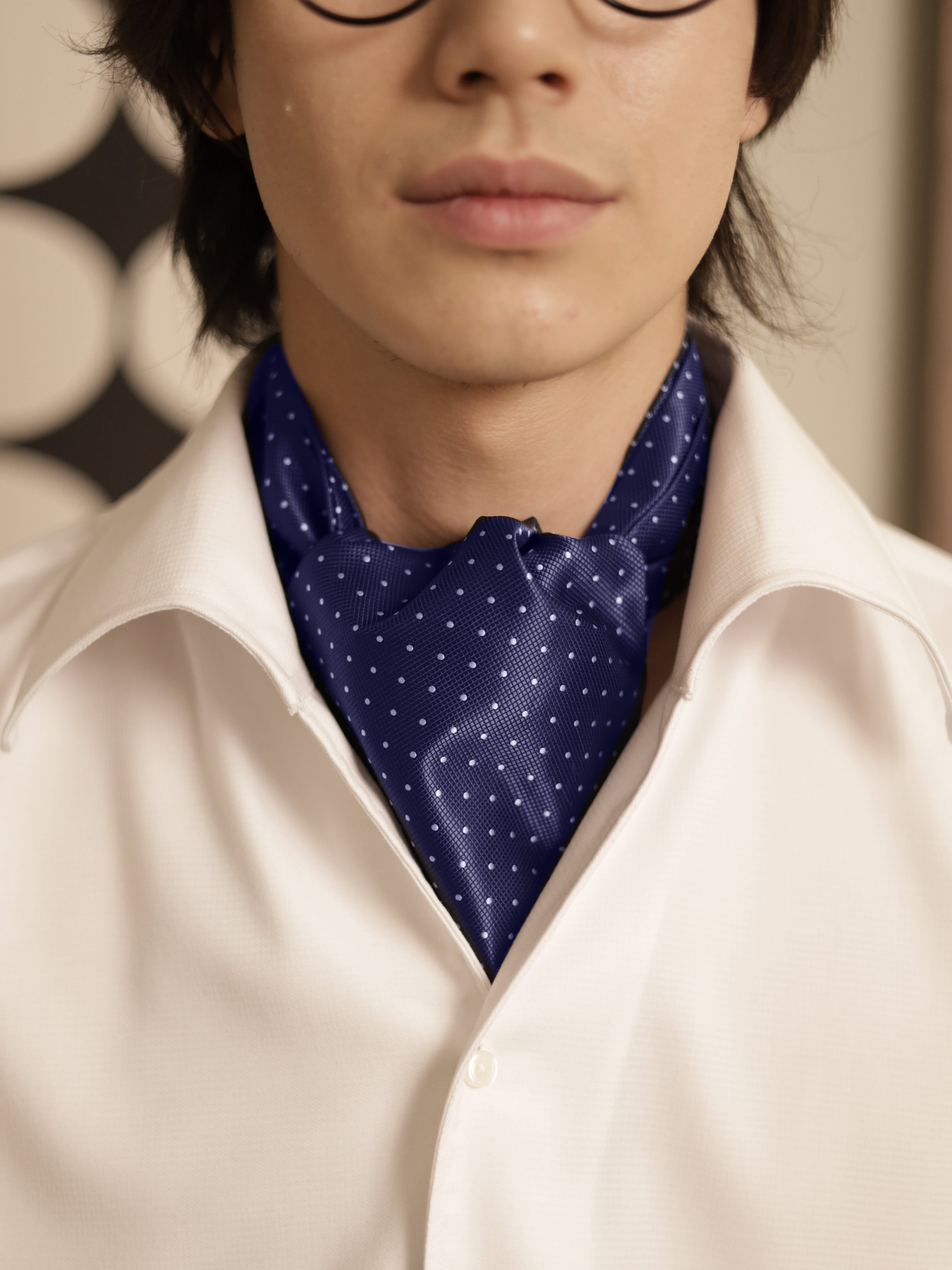 Ascot Tie Polka-dot Blue