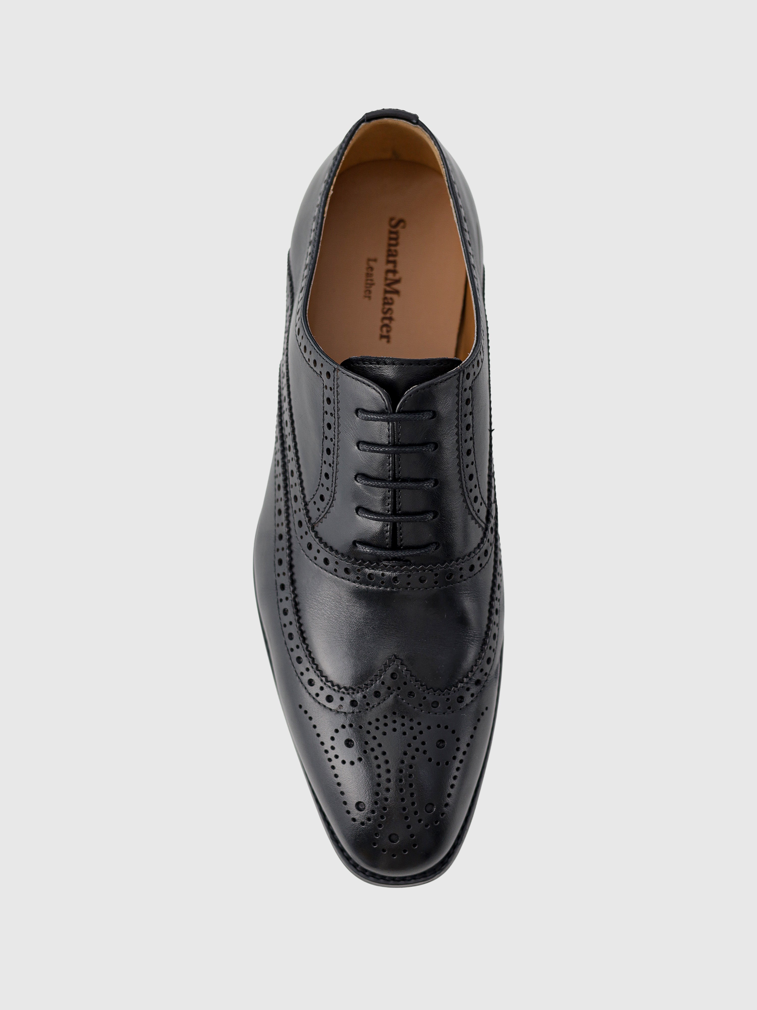 Brogue Leather Shoes Black