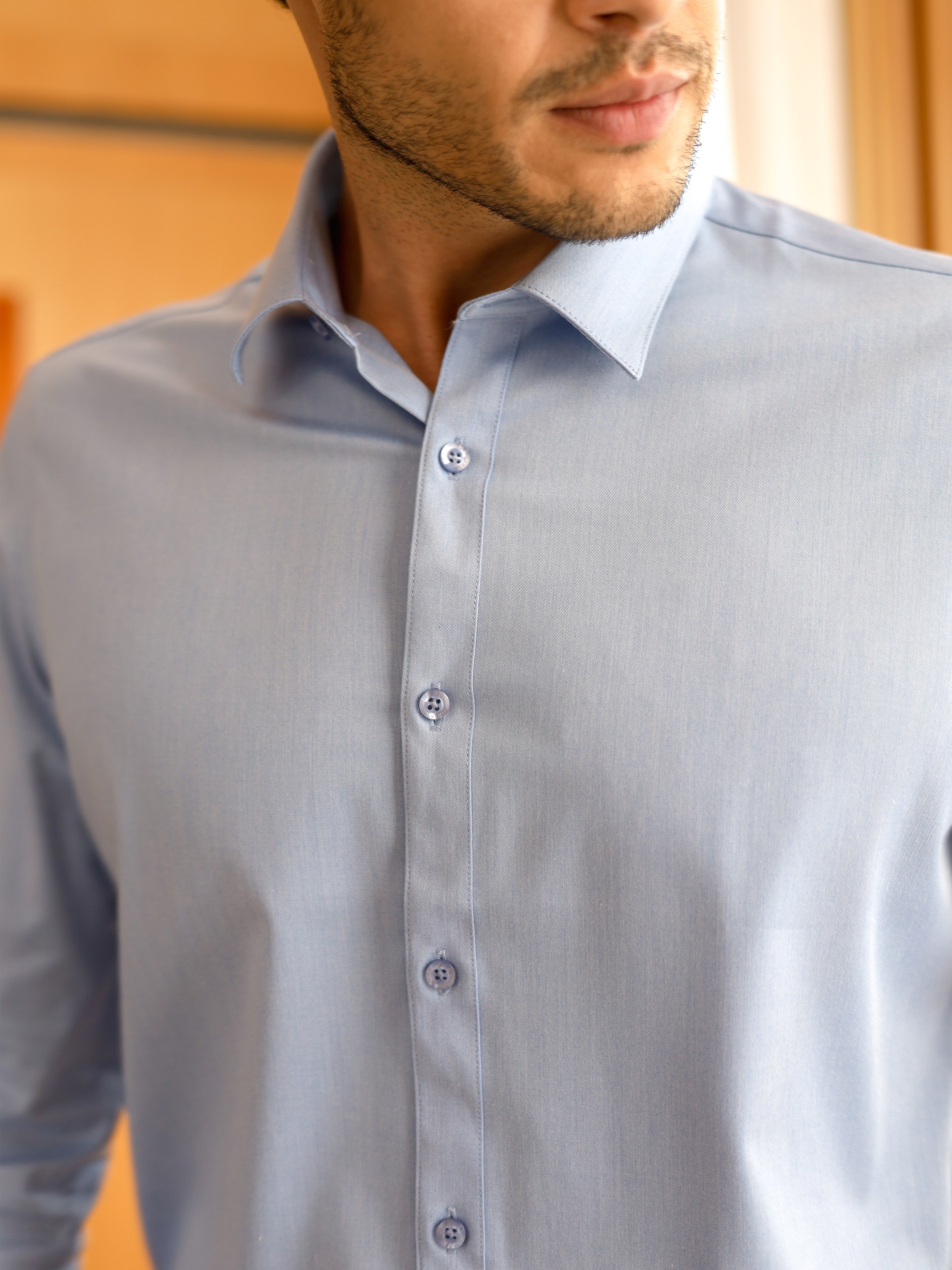 Light Blue Formal Shirt Slim Fit