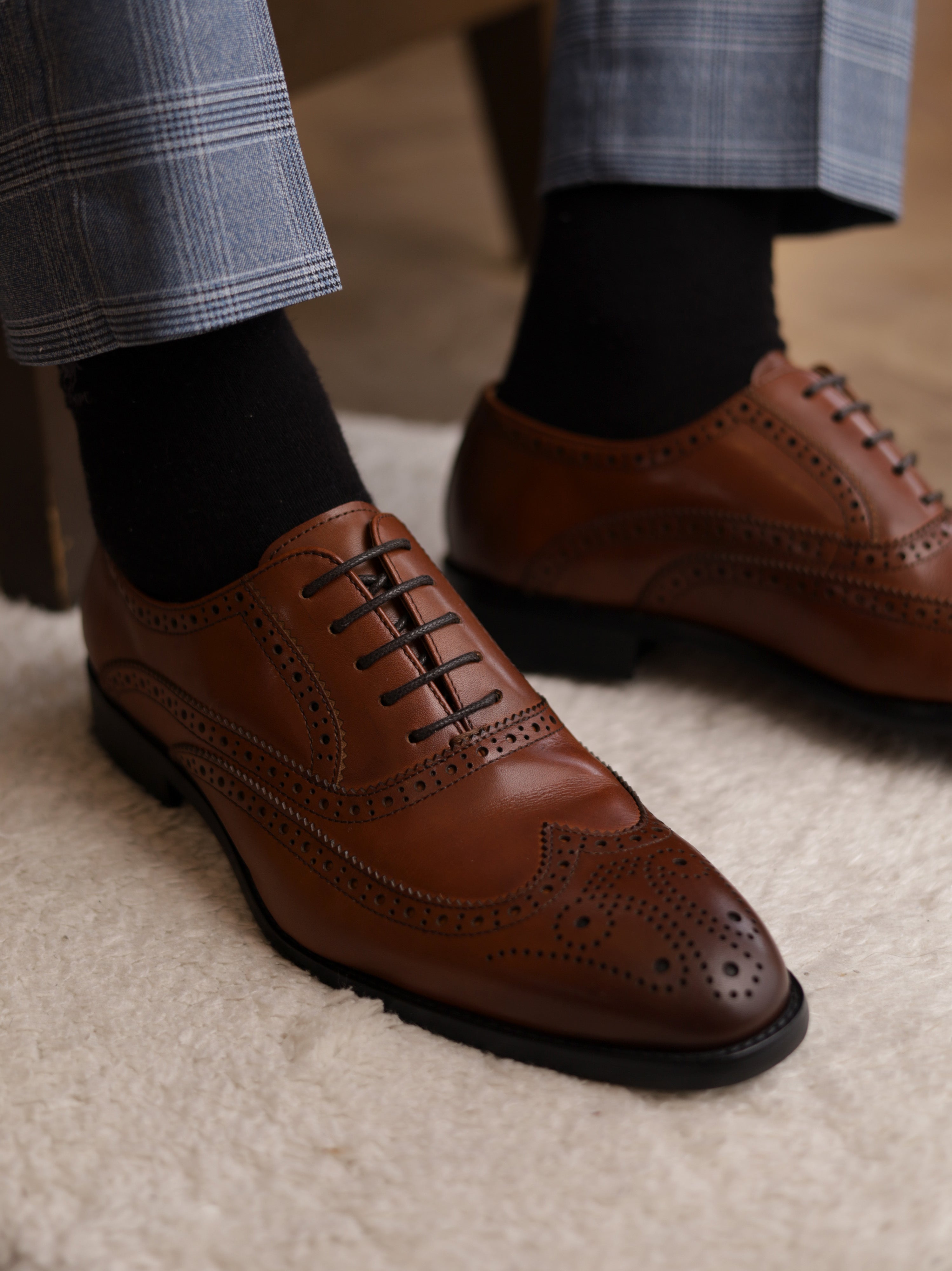 Brogues Leather Shoes Brown