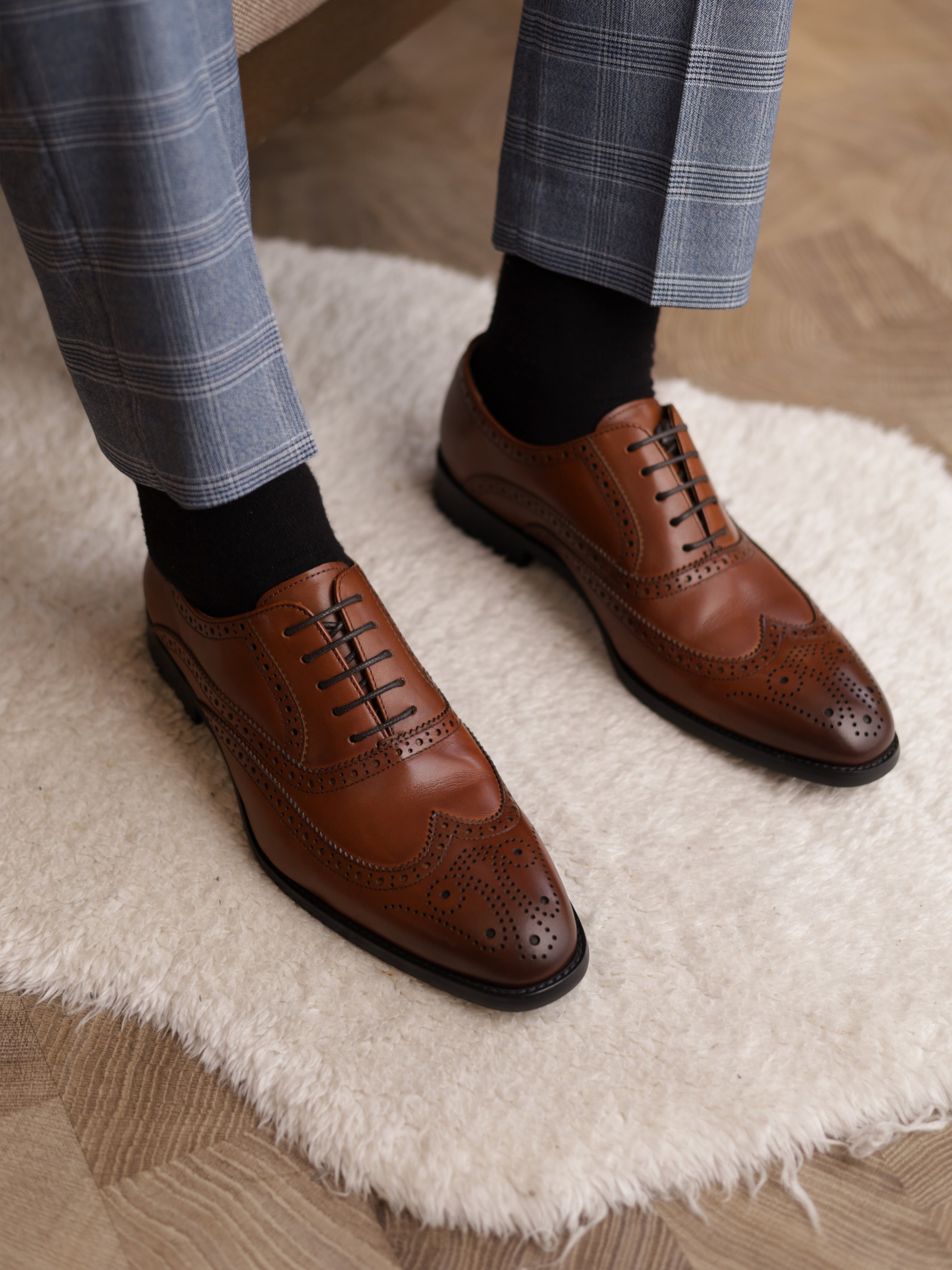 Brogues Leather Shoes Brown