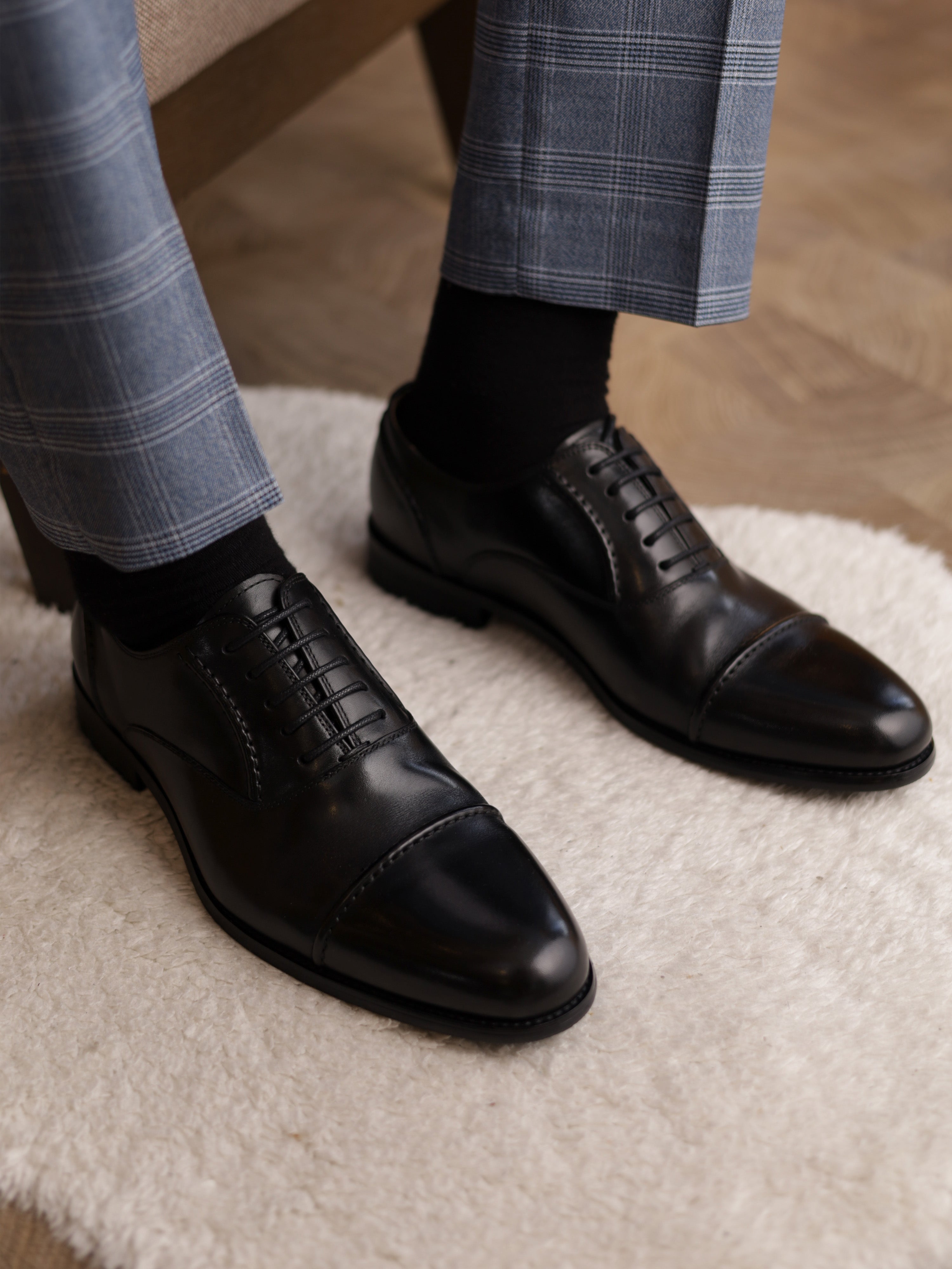 Oxford Leather Shoes Black