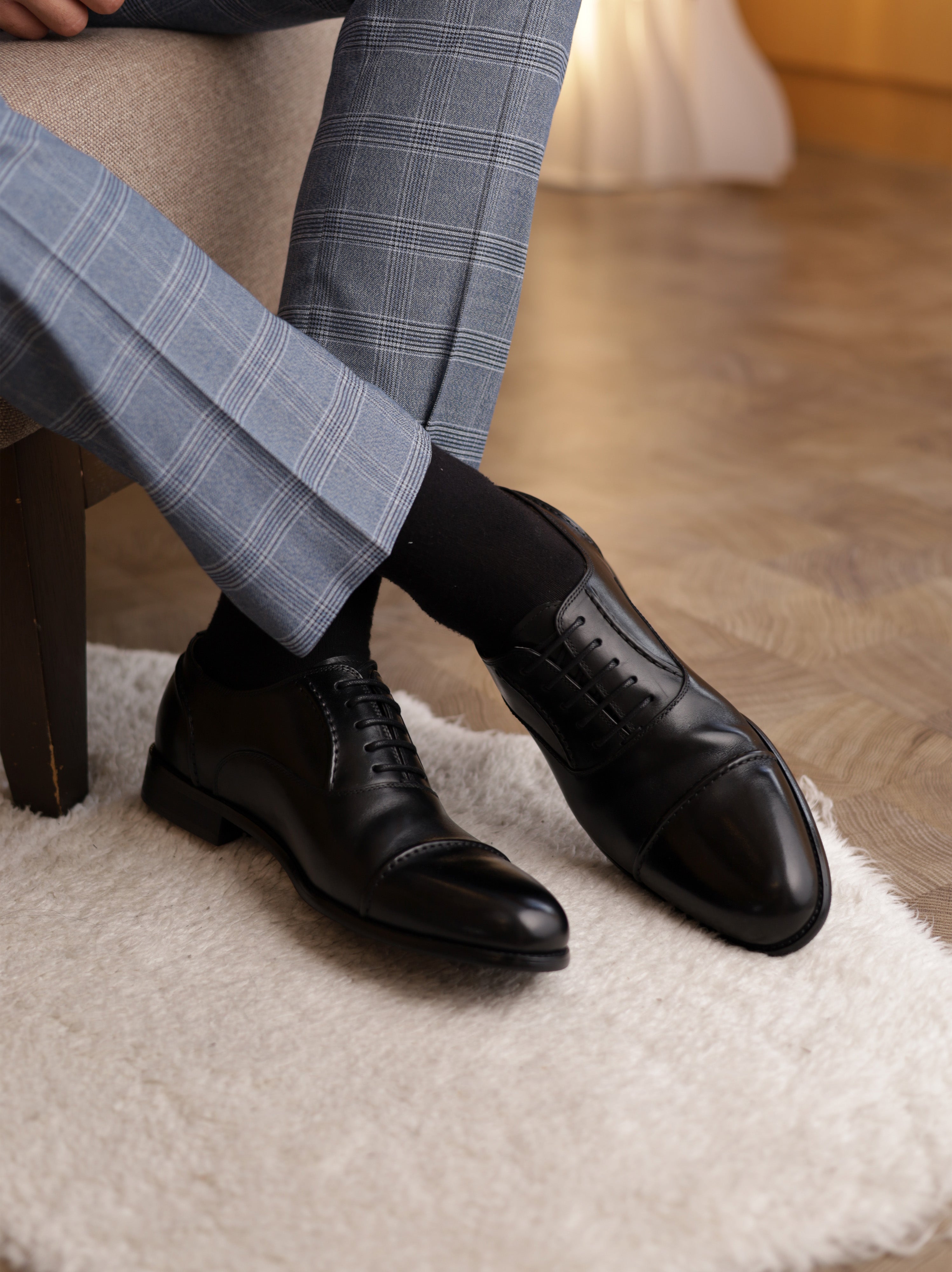 Oxford Leather Shoes Black