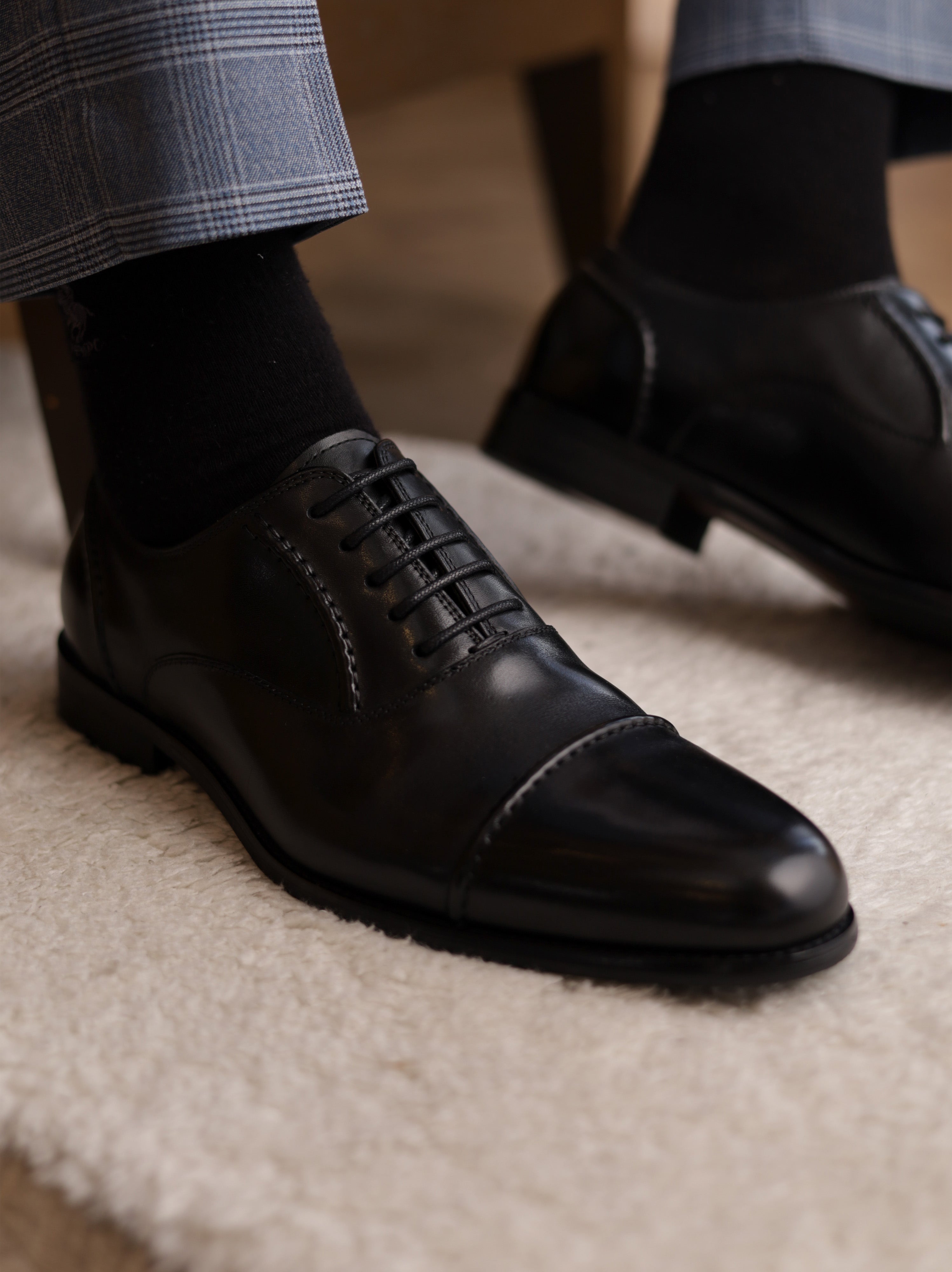 Oxford Leather Shoes Black