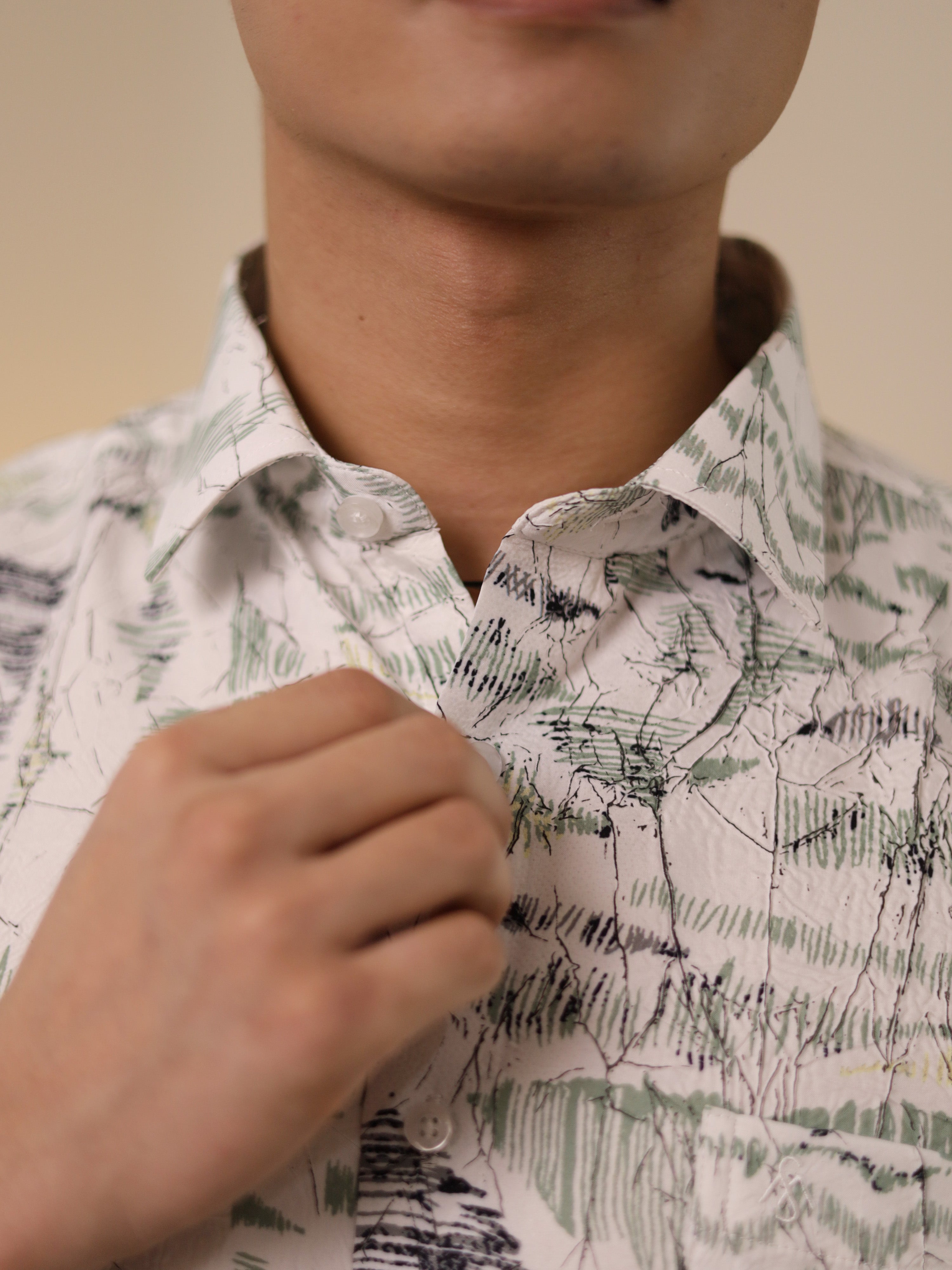 Sketch Brown Casual Shirt