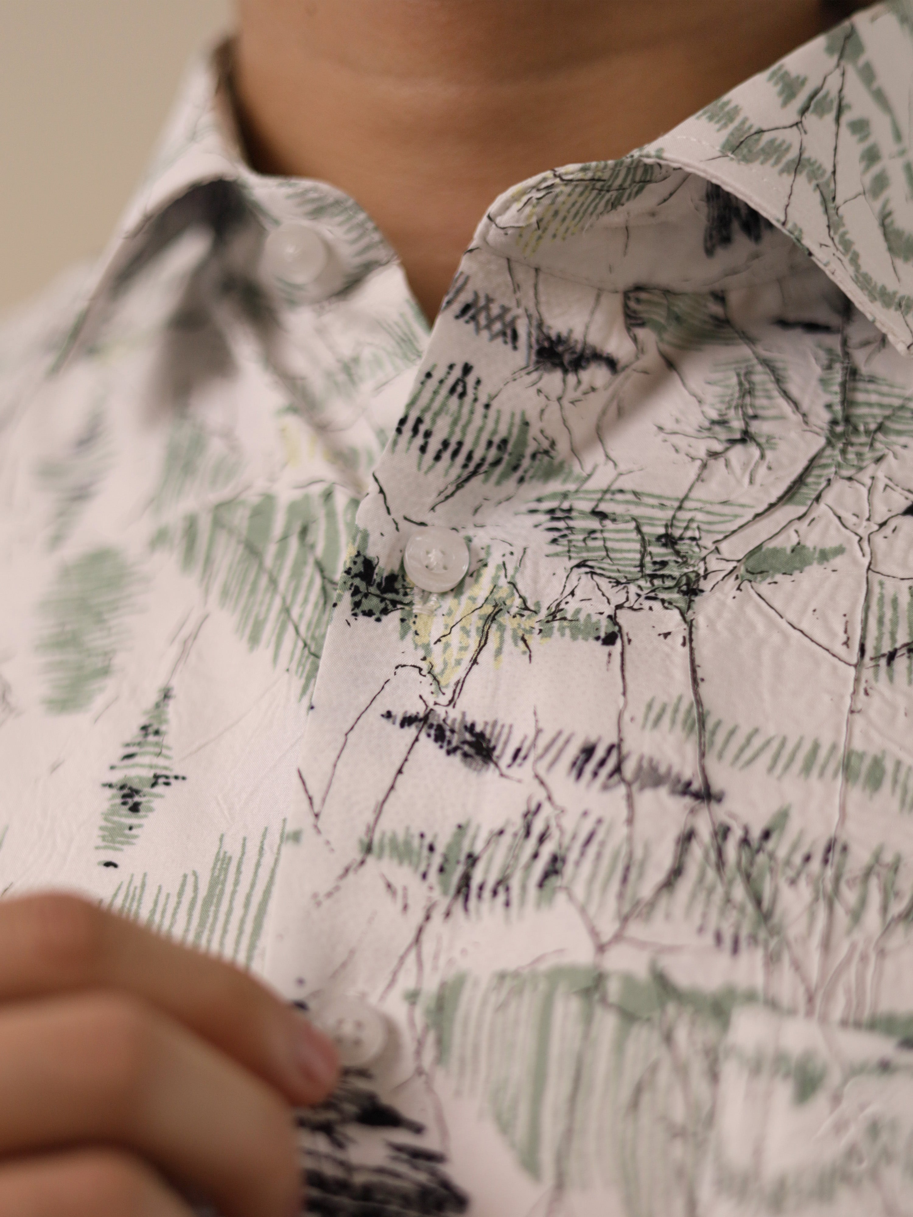 Sketch Brown Casual Shirt