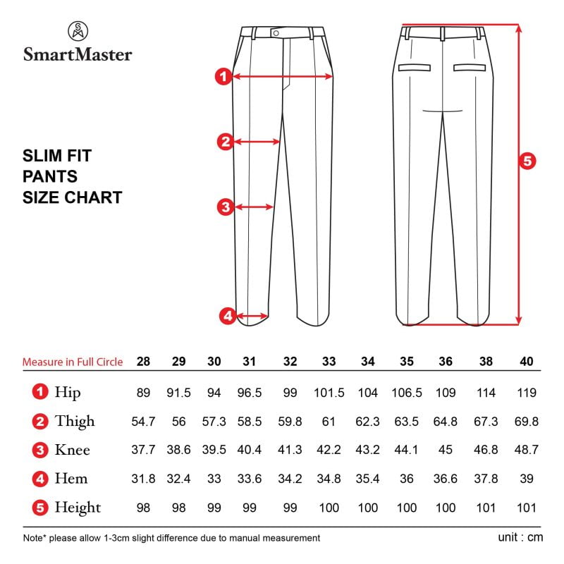 Slim fit Formal Pants - Smart Master