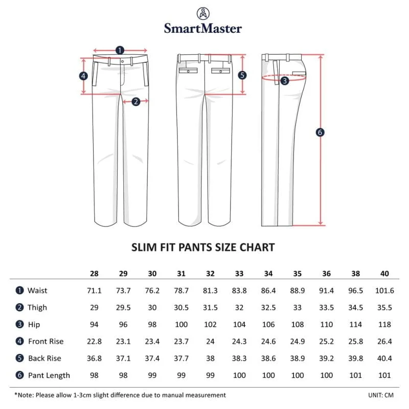 SmartMaster Black Regular Fit Pants