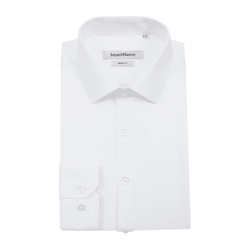 SmartMaster Oxford Cotton Slim Fit Shirt (White) 1